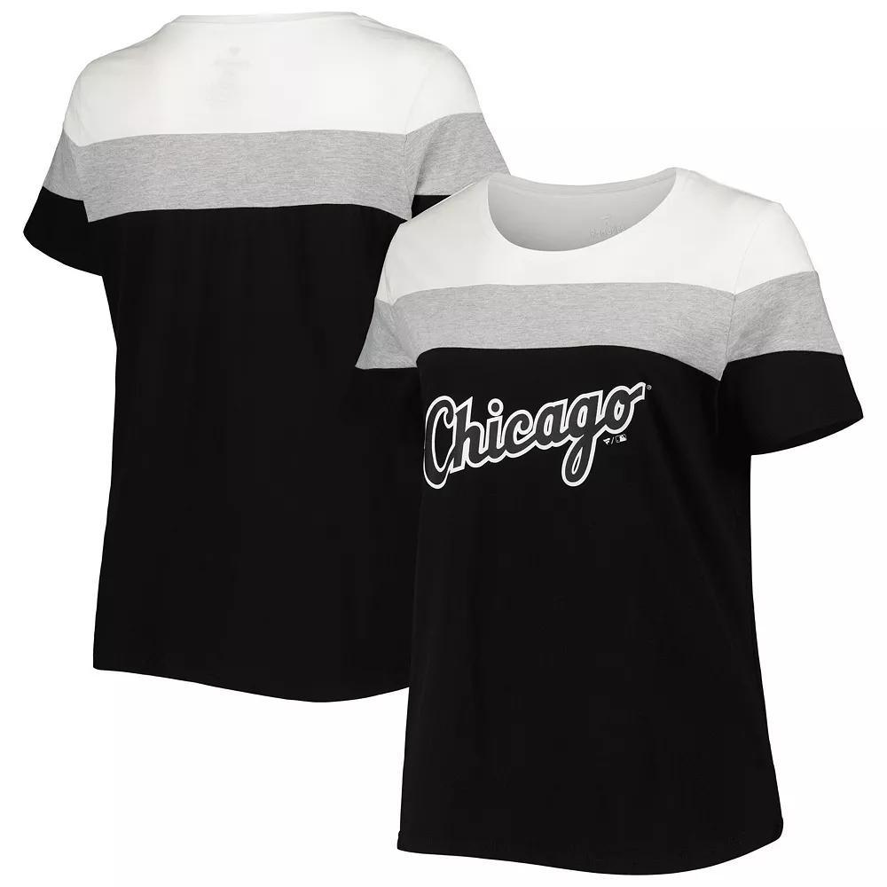 Women's Black/Heather Gray Chicago White Sox Plus  Product Image
