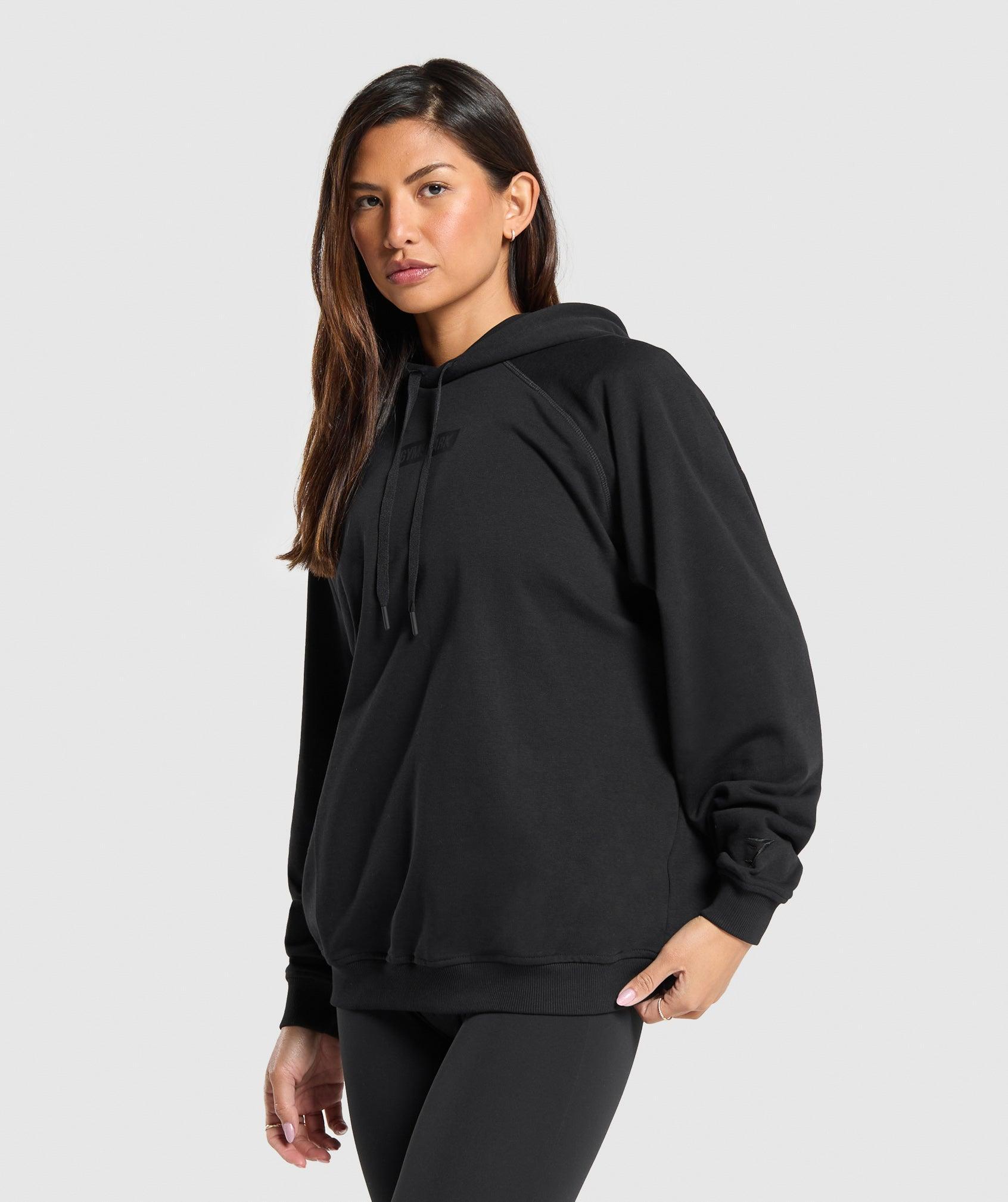 Gymshark Block Oversized Hoodie - Black Female Product Image