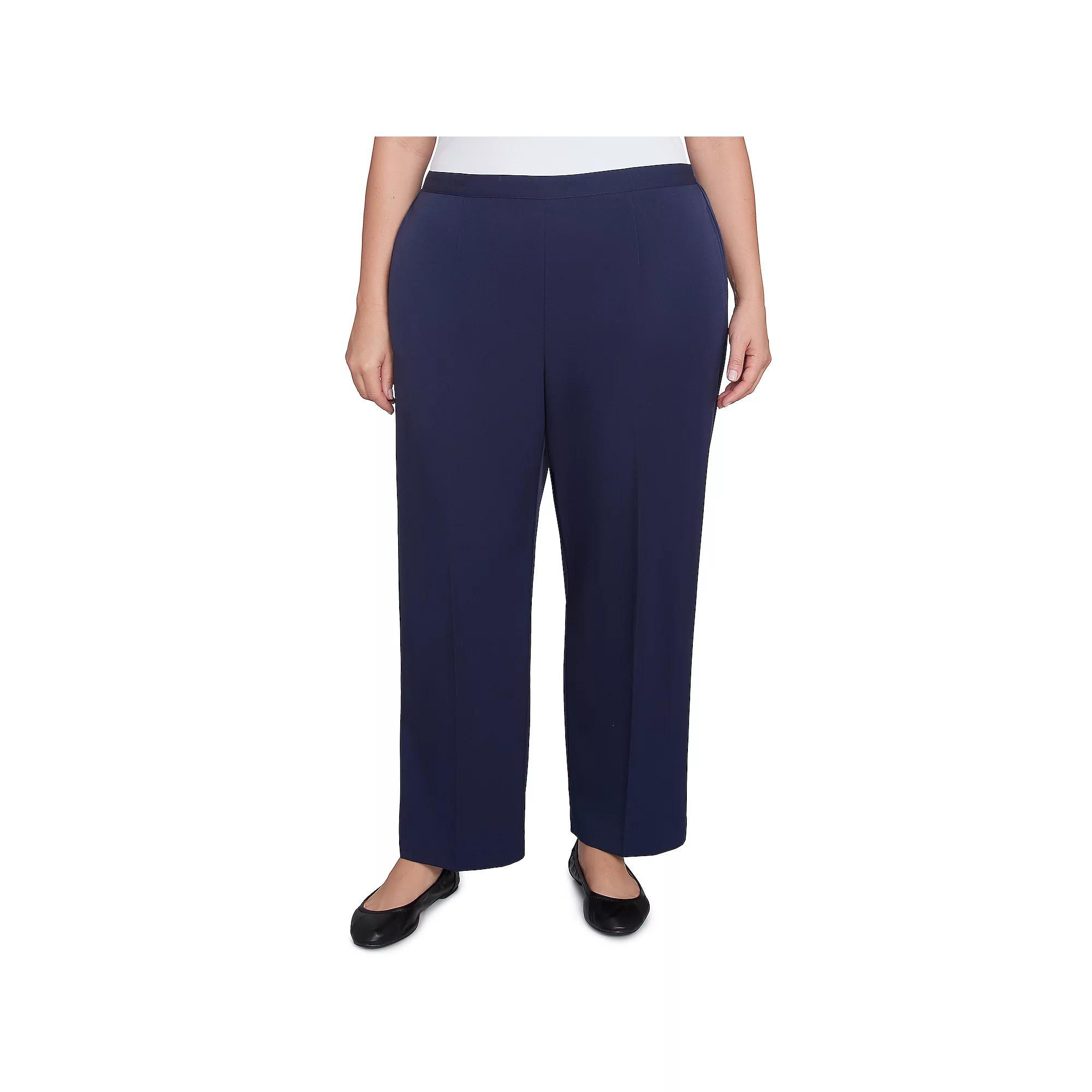 Plus Size Alfred Dunner Modern Stretch Twill Short Length Pants, Women's, Size: 22 W, Blue Product Image