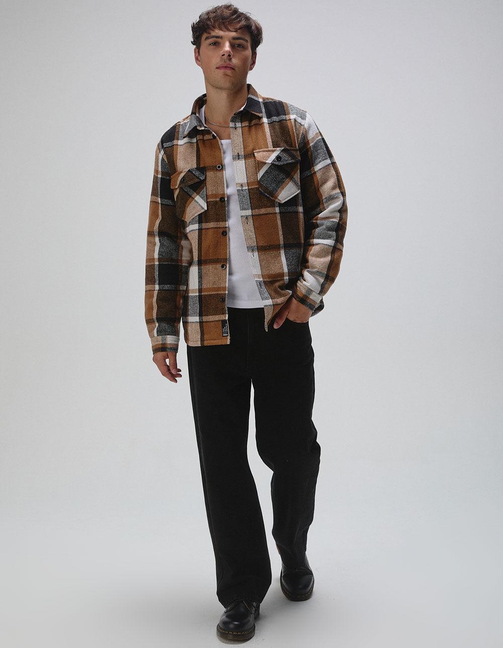 RSQ Mens Plaid Sherpa Jacket Product Image