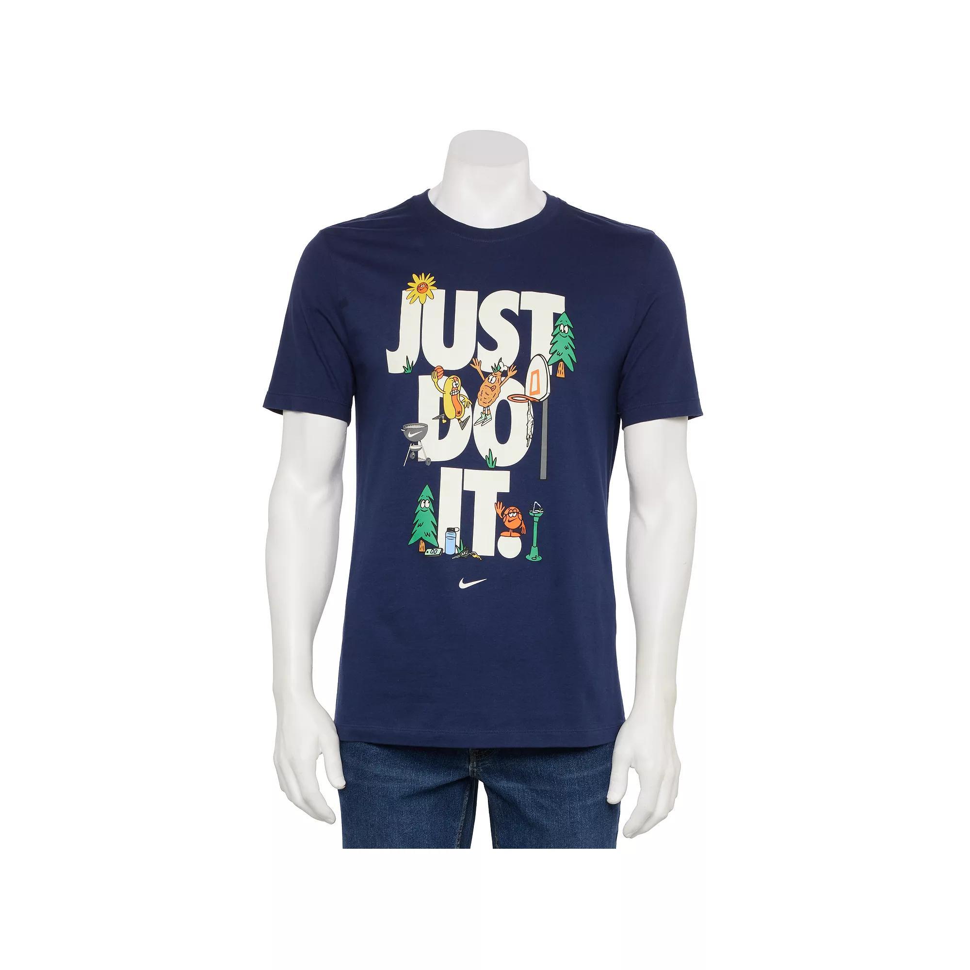 Men's Nike Just Do It Graphic Tee, Size: Large, College Blue Product Image
