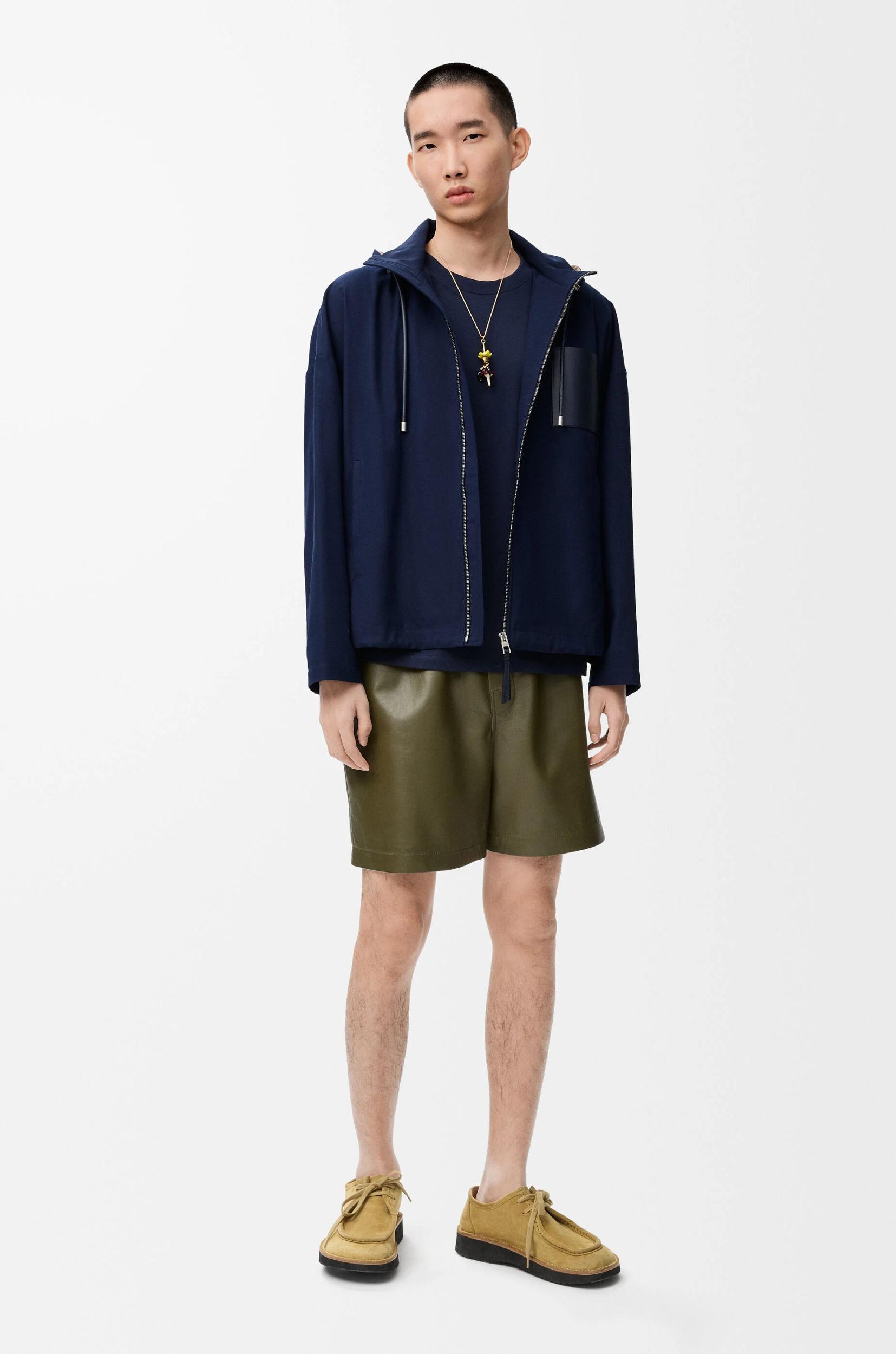 Hooded jacket in cotton Product Image