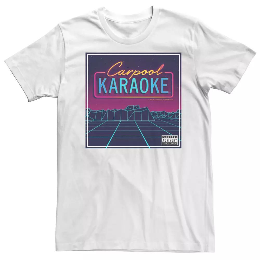 Men's The Late Late Show James Corden Album Cover Tee, Size: Large, White Product Image