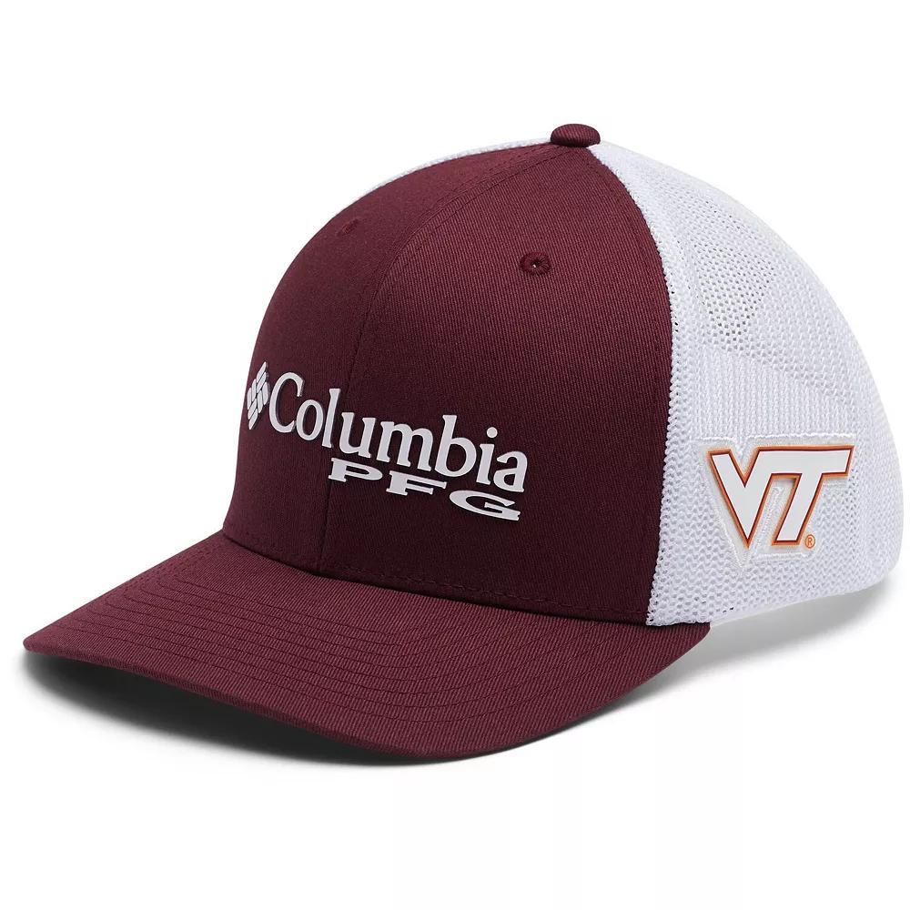 Men's Columbia Maroon Virginia Tech Hokies PFG Snapback Adjustable Hat, Red Product Image