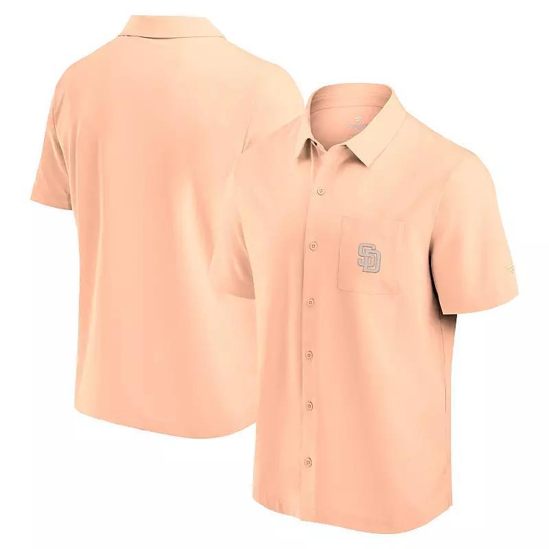 Men's Fanatics Signature Light Pink Houston Astros Front Office Button-Up Shirt, Size: Small Product Image