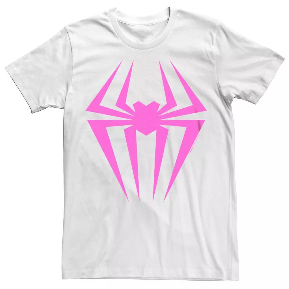Men's Spider-Man: Across The Spider-Verse Spider-Gwen Emblem Graphic Tee, Size: XXL, White Product Image