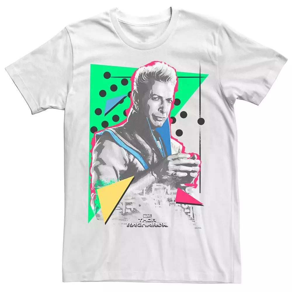 Men's Marvel Thor Ragnarok The Grandmaster 90s Retro Stare Graphic Tee, Size: Large, White Product Image