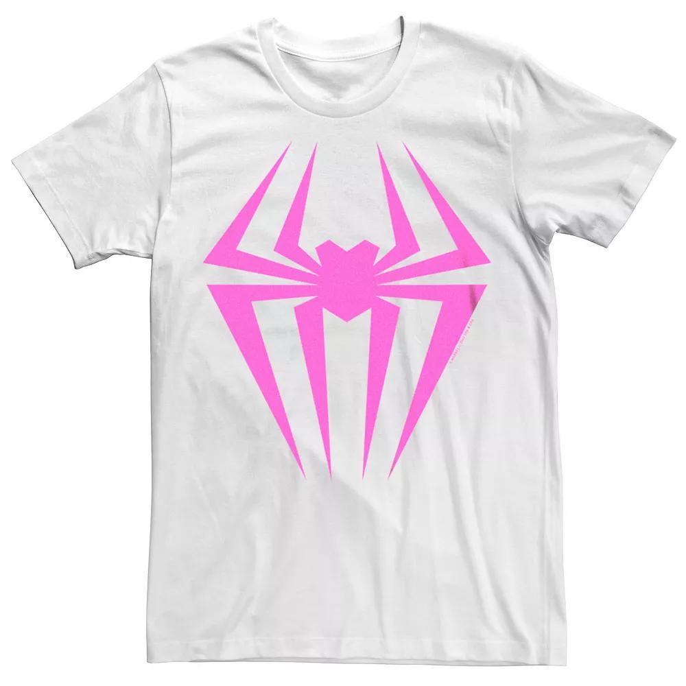 Men's Spider-Man: Across The Spider-Verse Spider-Gwen Emblem Graphic Tee, Size: XXL, White Product Image
