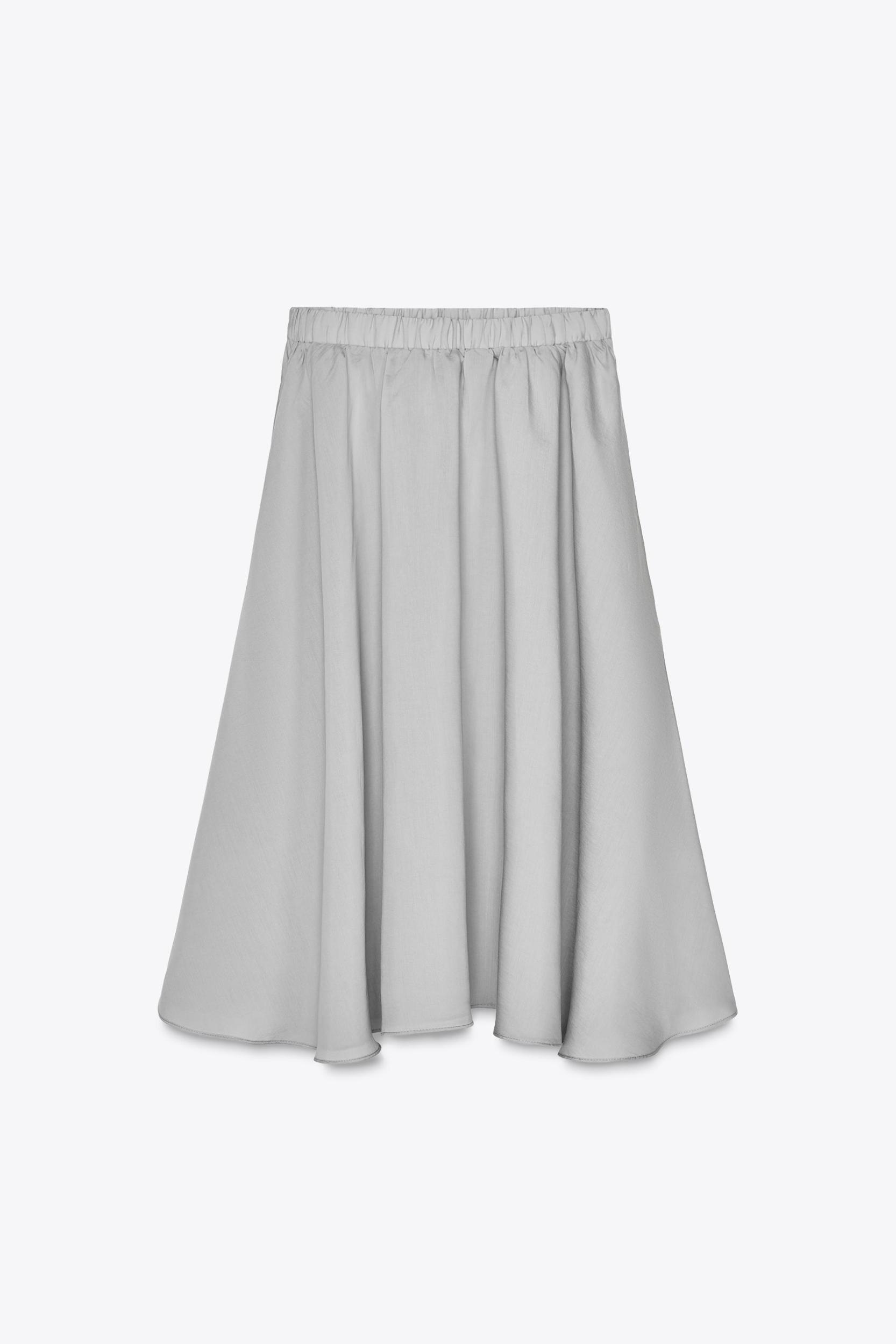 VOLUMINOUS FLOWY MIDI SKIRT Product Image