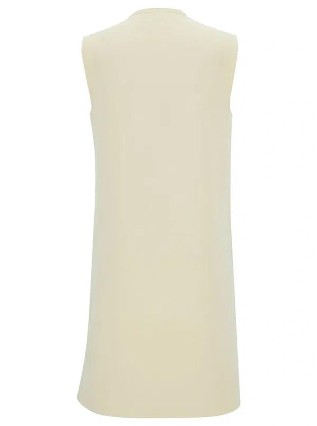 JIL SANDER Sleeveless Mini Dress In White Product Image