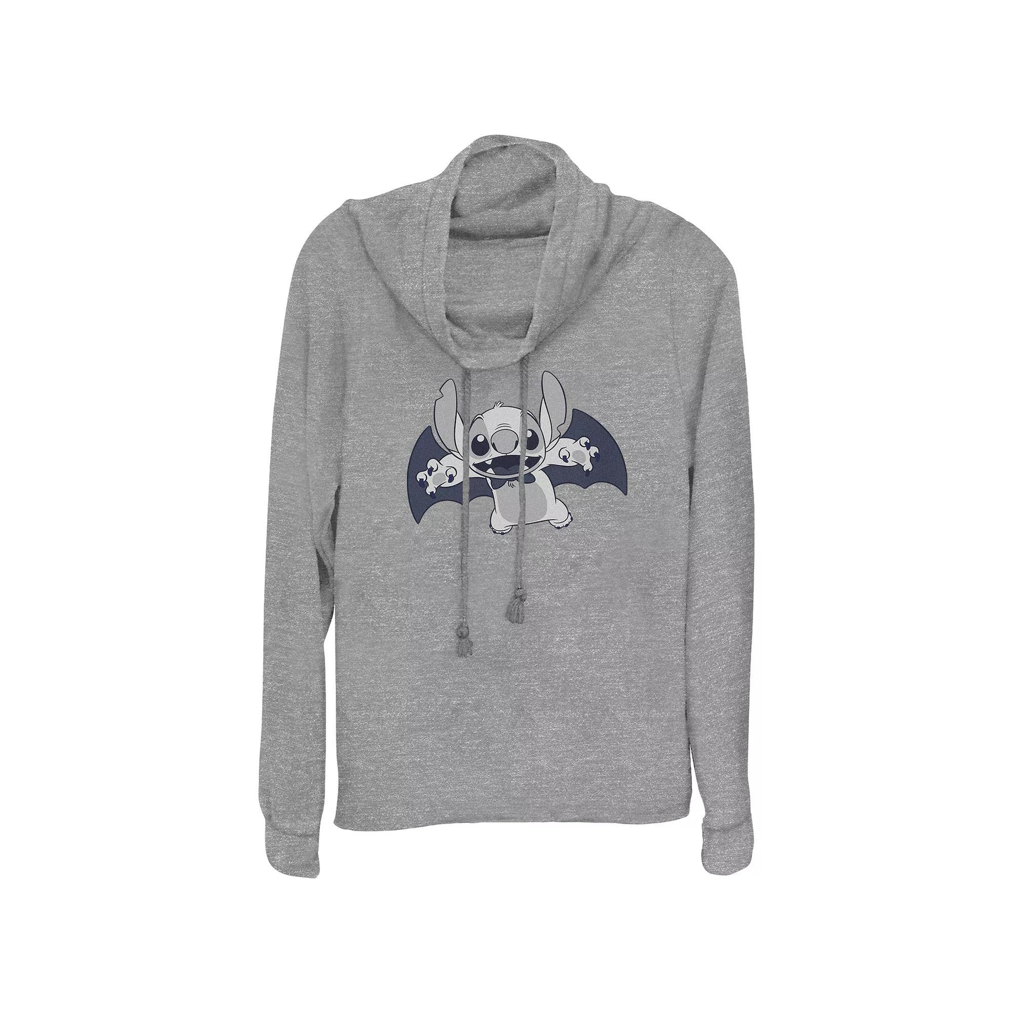 Disney's Lilo & Stitch Vampire Stitch Women's Cowlneck Graphic Lightweight Long Sleeve,  Product Image