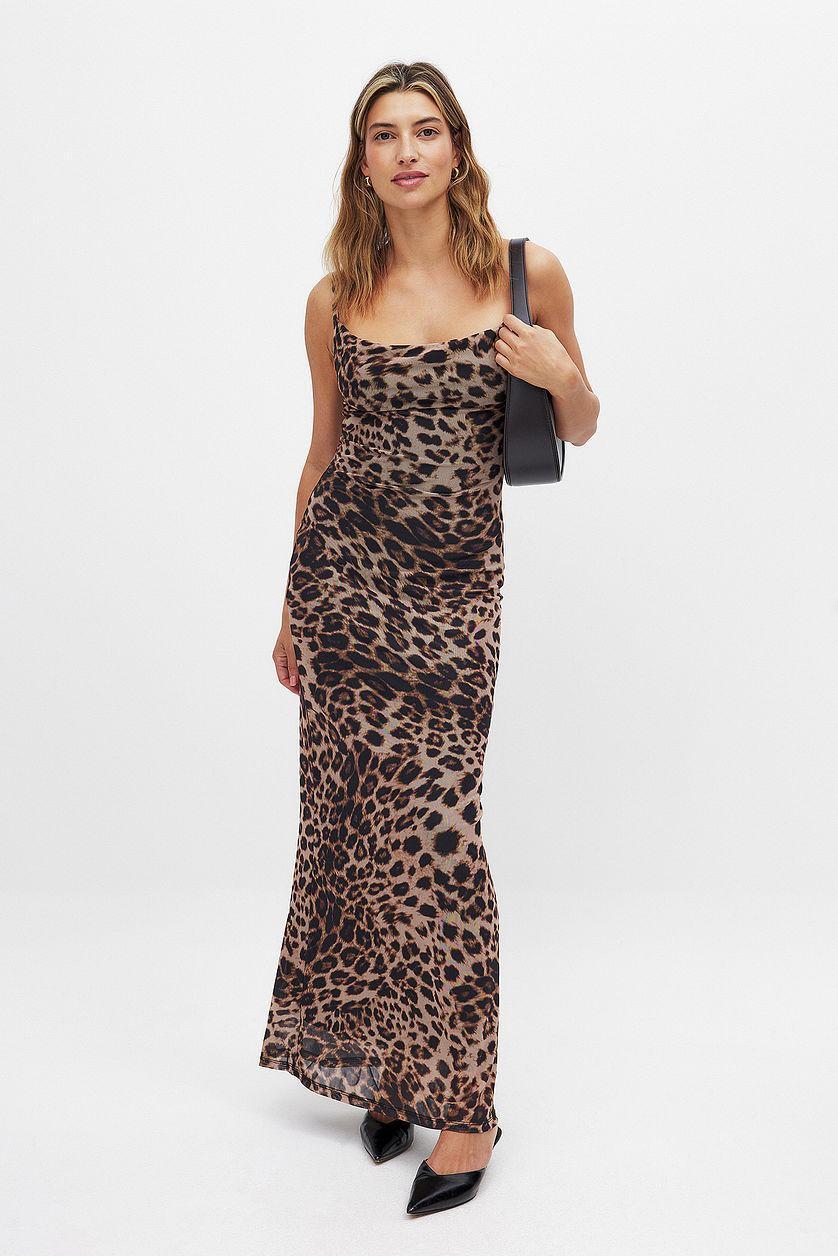 Waterfall Mesh Maxi Dress Product Image