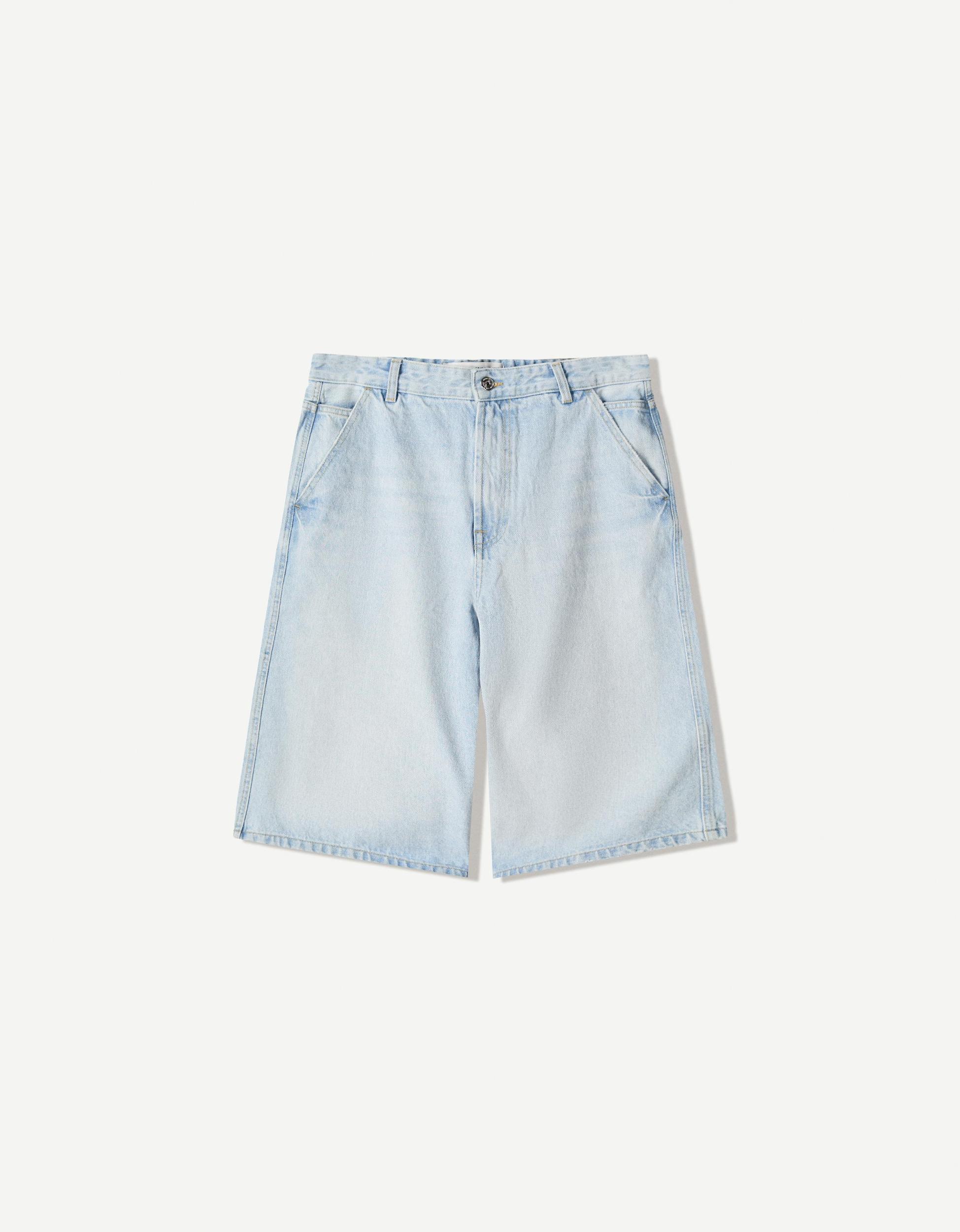 Denim skater Bermuda shorts Product Image
