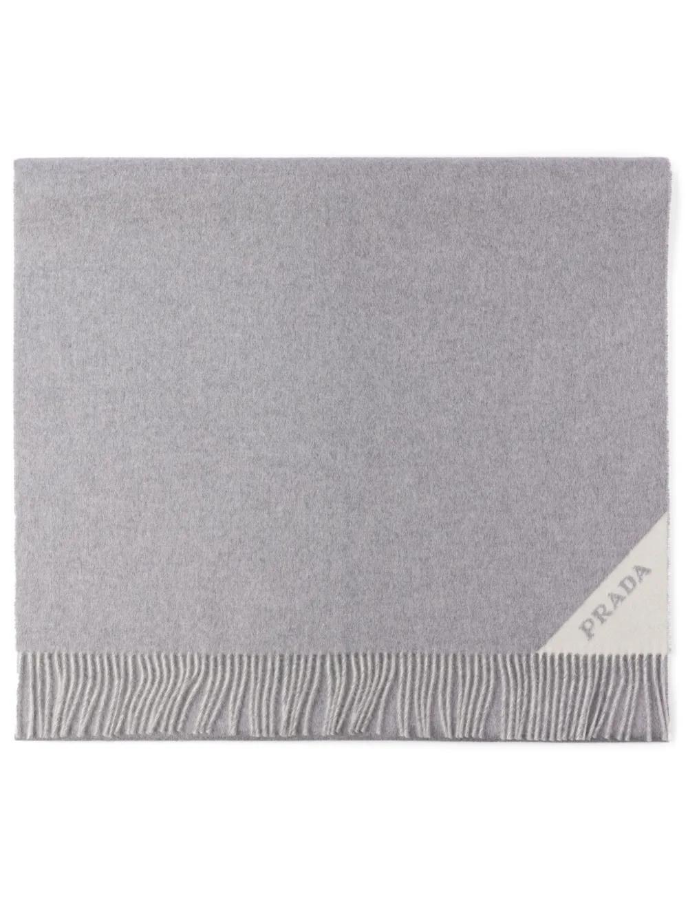 PRADA Cashmere Scarf In F0n8c Grigio Talco Product Image