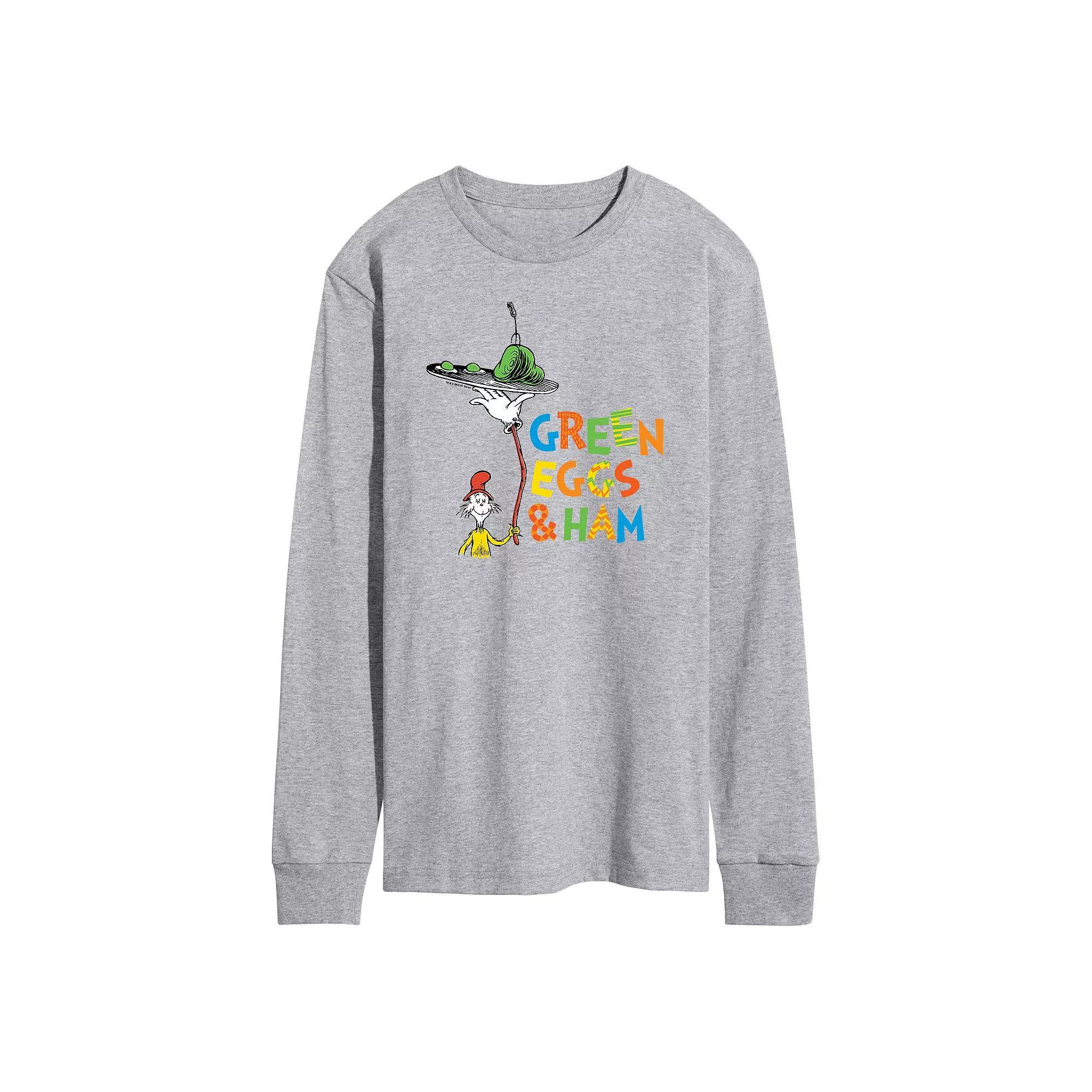 Men's Dr. Seuss Green Eggs Long-Sleeve Tee,  Product Image