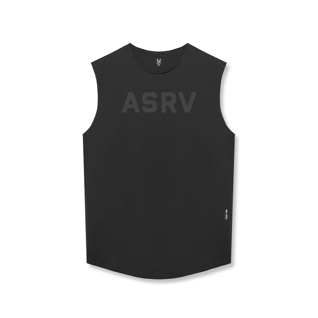 0757. AeroSilver® Cutoff Tank - Black "ASRV" Product Image