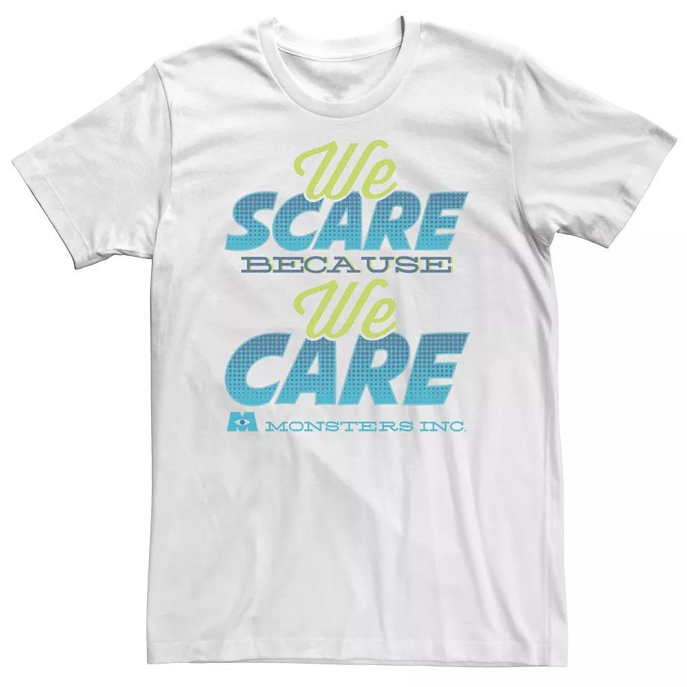 Big & Tall Disney / Pixar Monsters University Scaring Is Caring Tee, Men's, Size: Large Tall, White Product Image