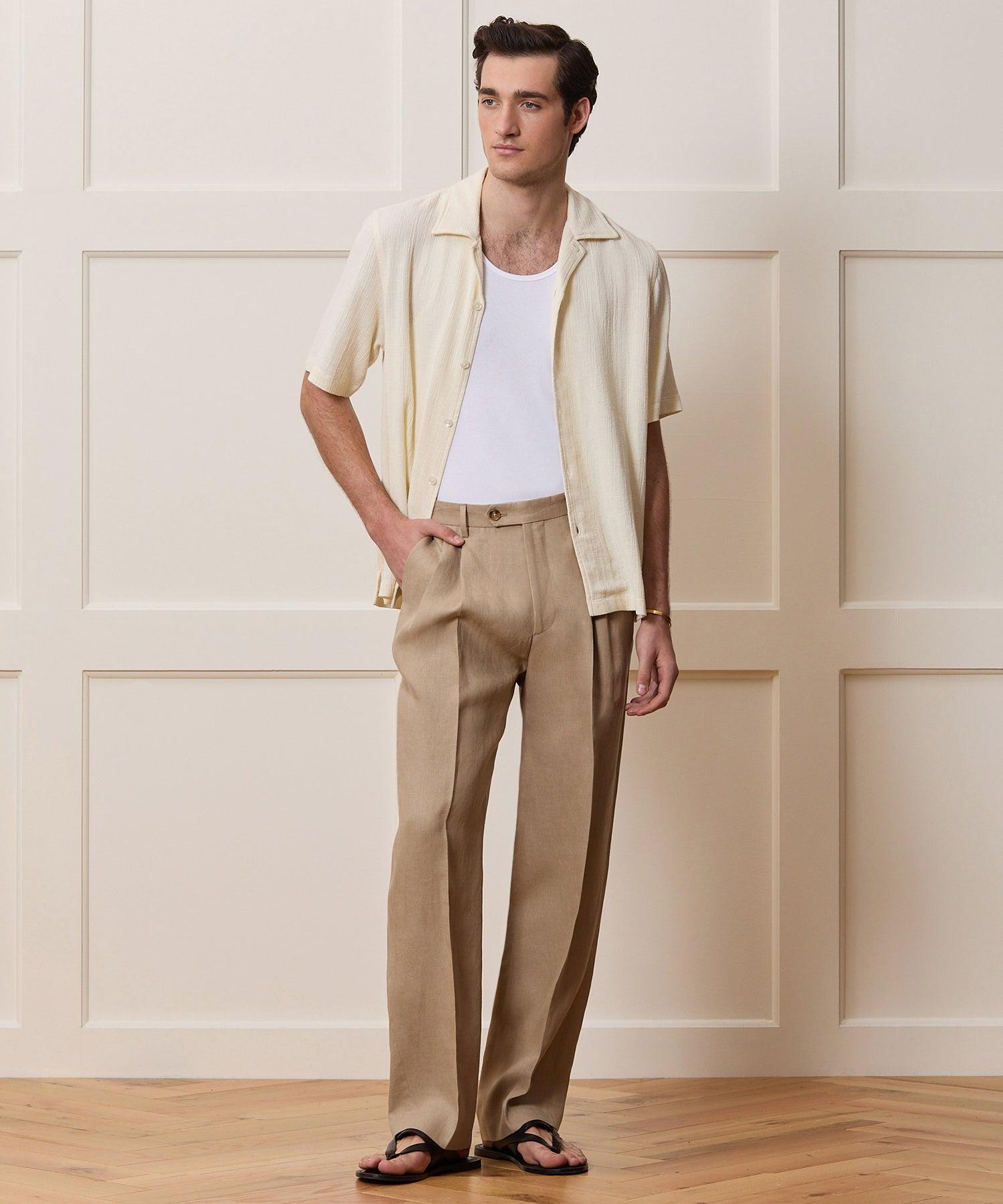 Relaxed Basketweave Camp Collar Shirt Product Image