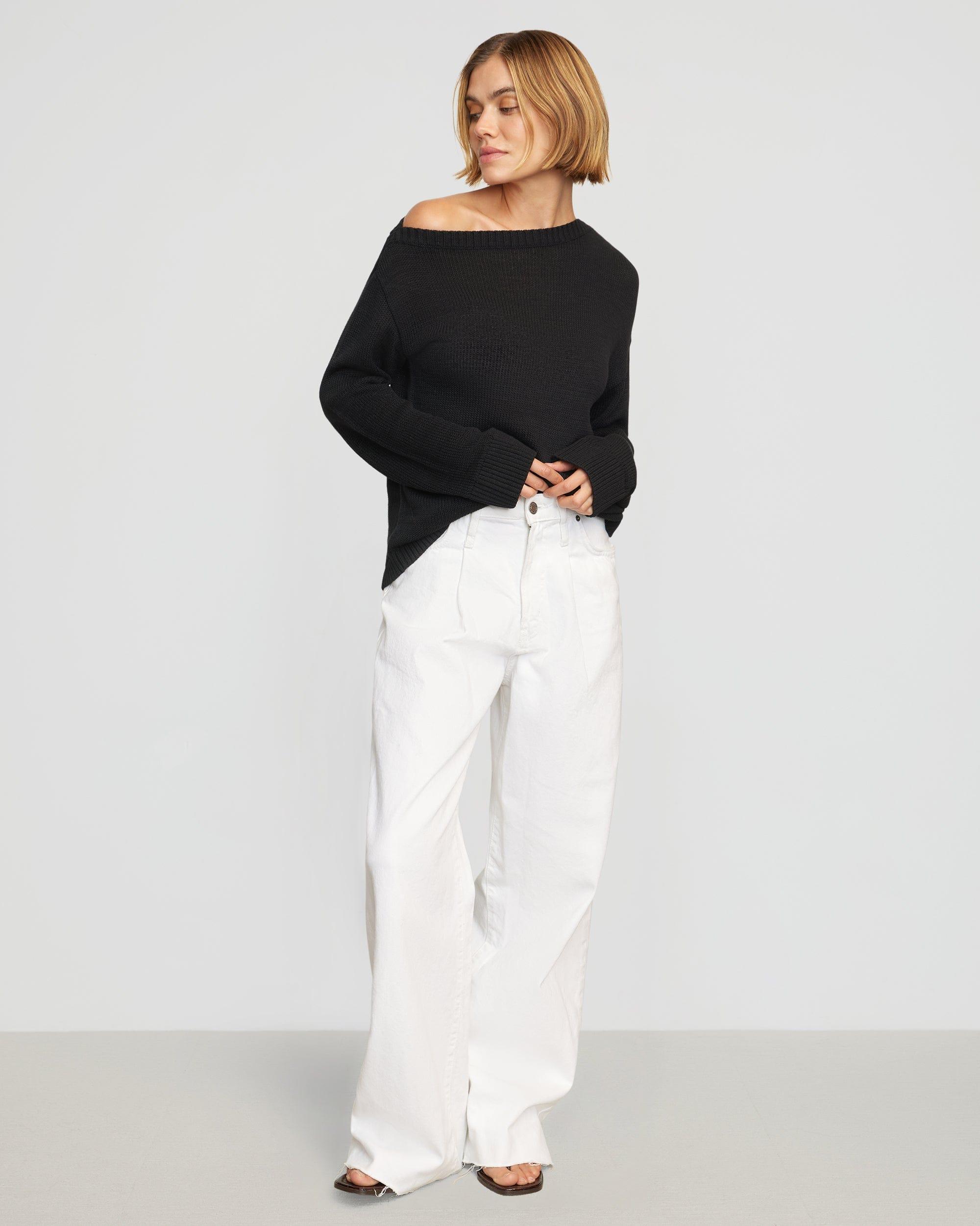 Issa Lightweight Off-Shoulder Sweater Product Image