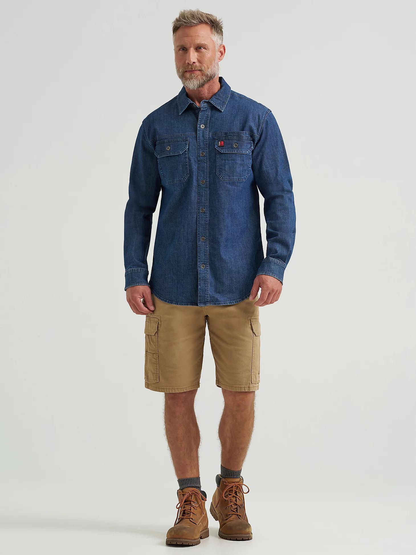 Wrangler® RIGGS Workwear® Ground Cloth Denim Work Shirt | Men's SHIRTS | Wrangler® Product Image