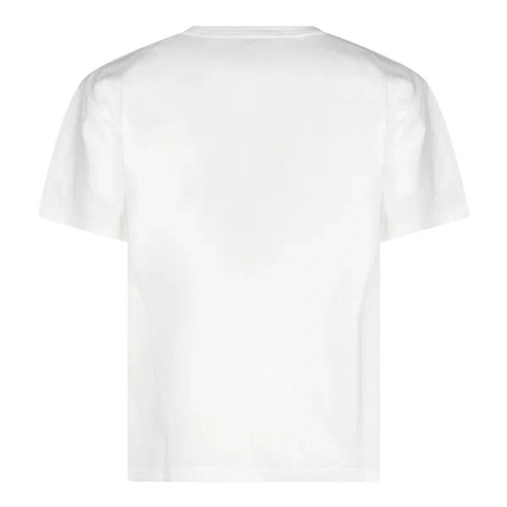 VALENTINO Mens Avorio Logo-print Crew-neck Cotton-jersey T-shirt Product Image