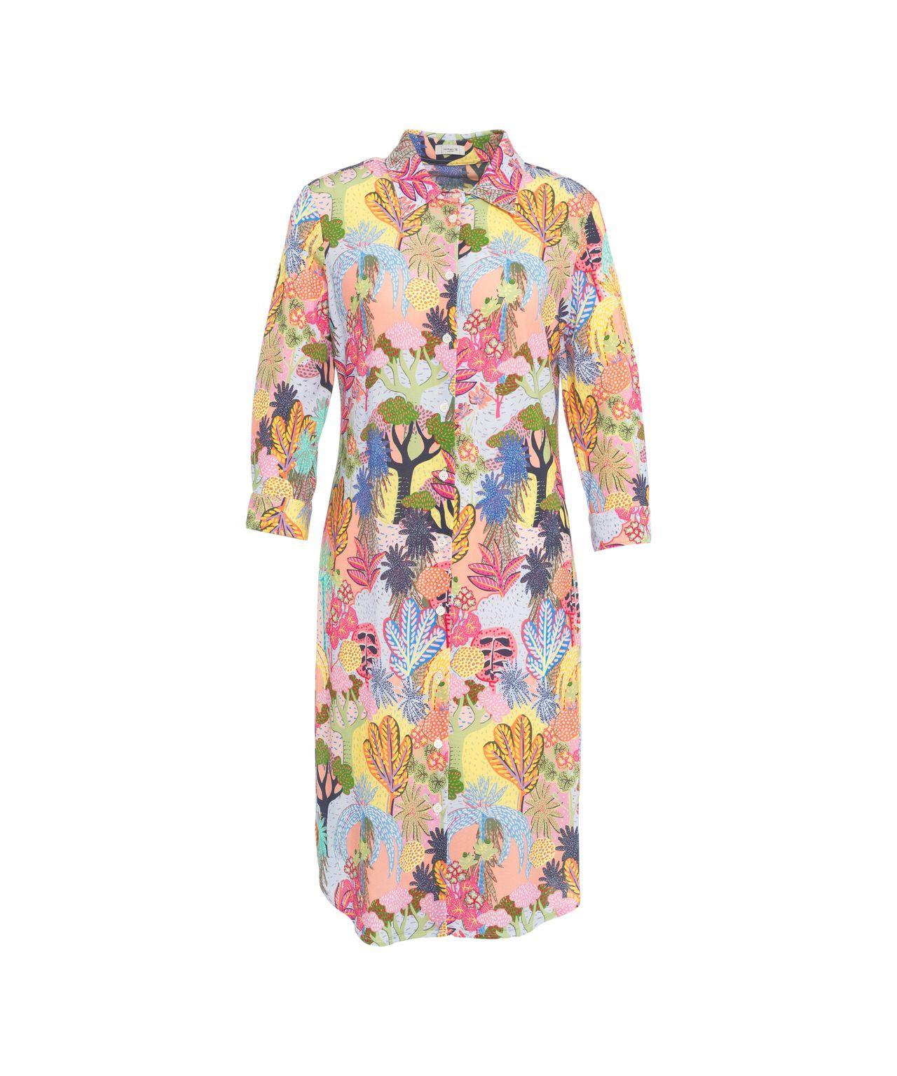Multicolor shirt dress Product Image