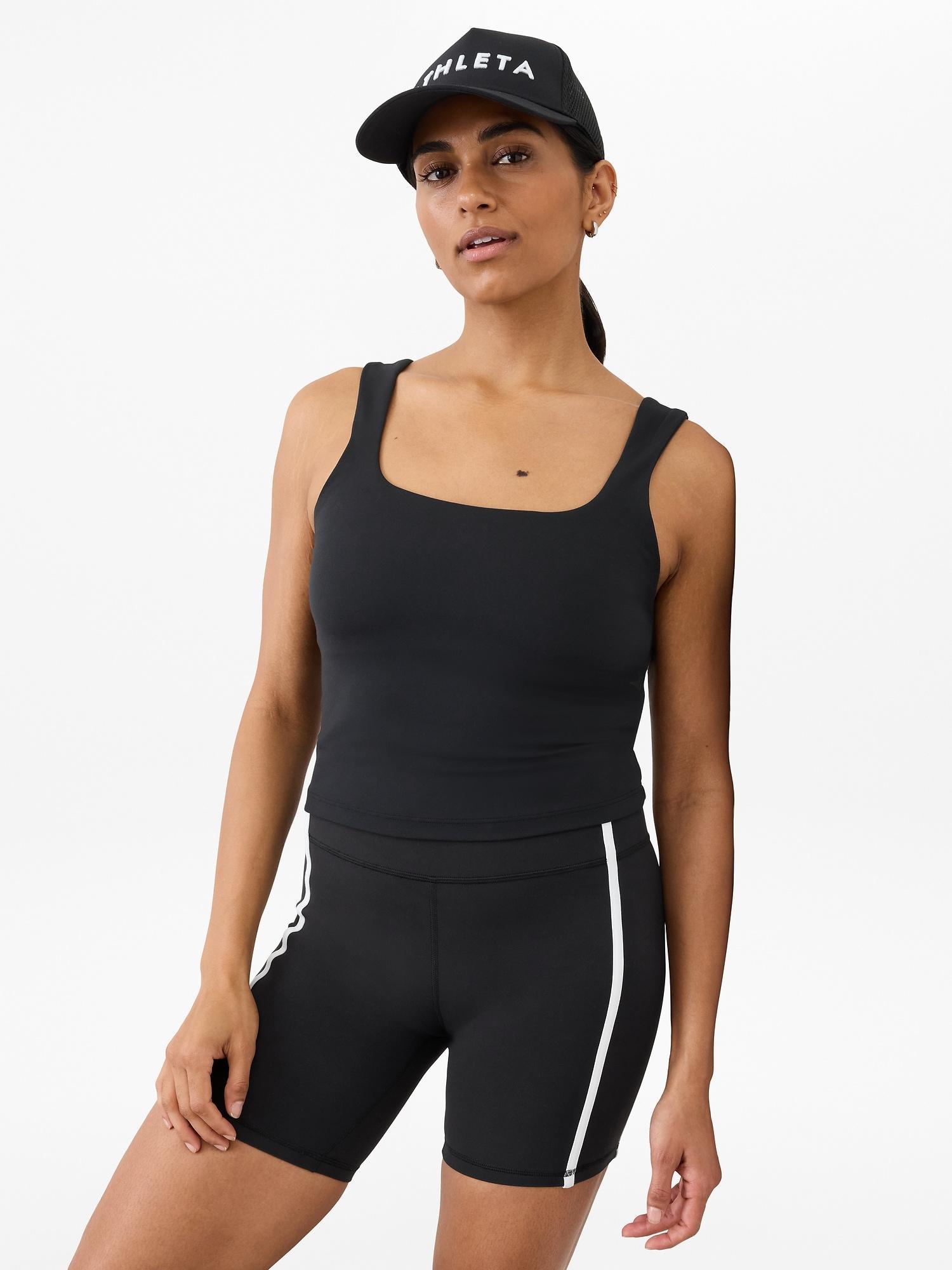 Transcend Square Neck Crop Sports Bra A-C Product Image
