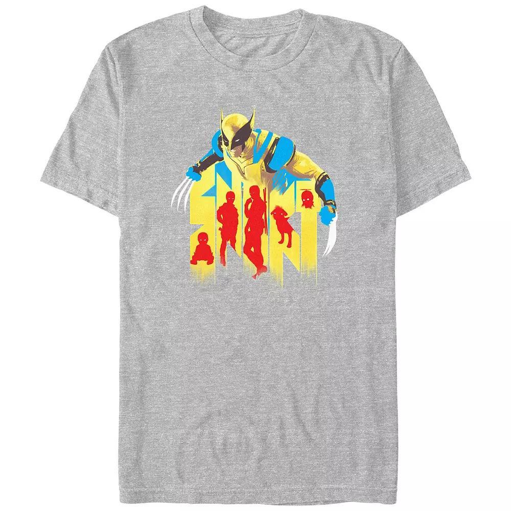 Men's Marvel Deadpool And Wolverine Multi Deadpool Graphic Tee,  Product Image