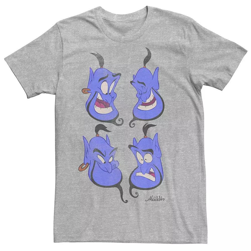 Disney's Aladdin Genie Faces Poster Men's Graphic Tee,  Product Image