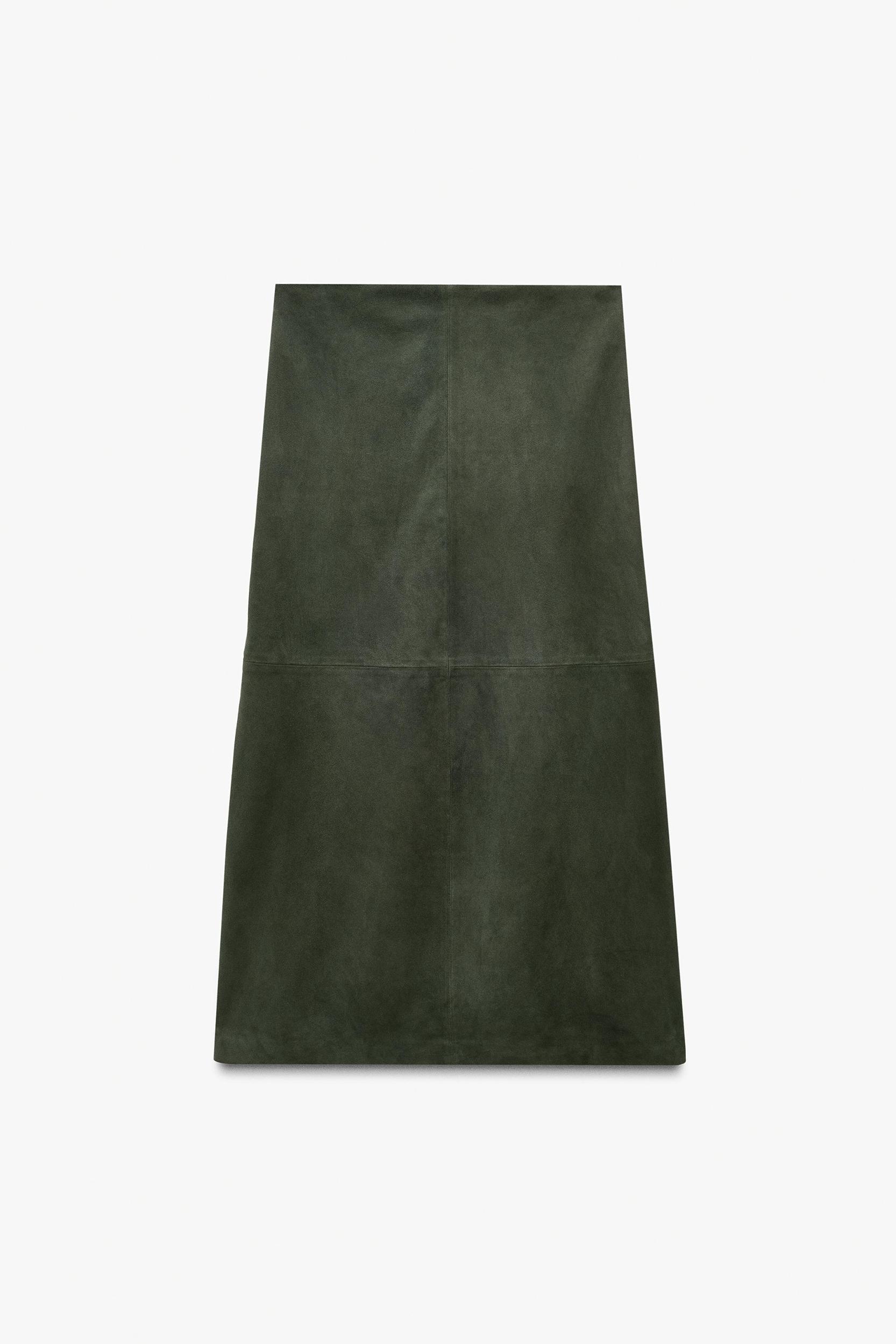 LIMITED EDITION MINIMAL SUEDE SKIRT Product Image