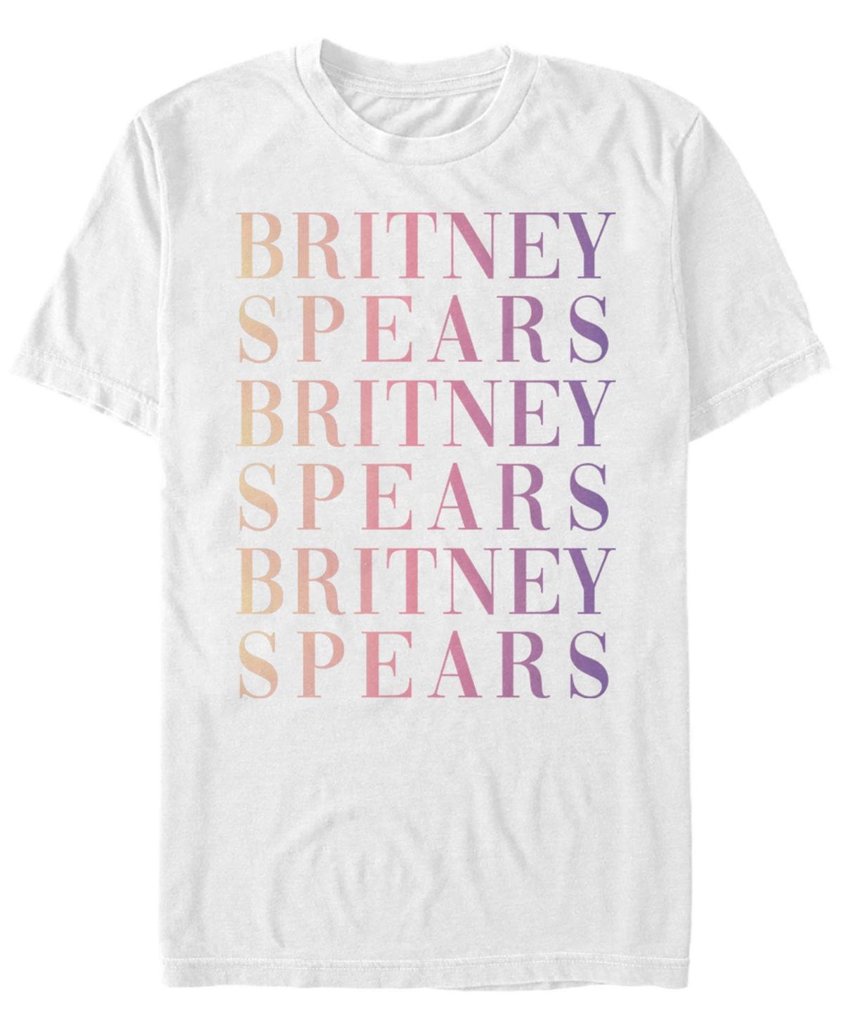 Mens Britney Spears Gradient Name Word Stack Tee Product Image