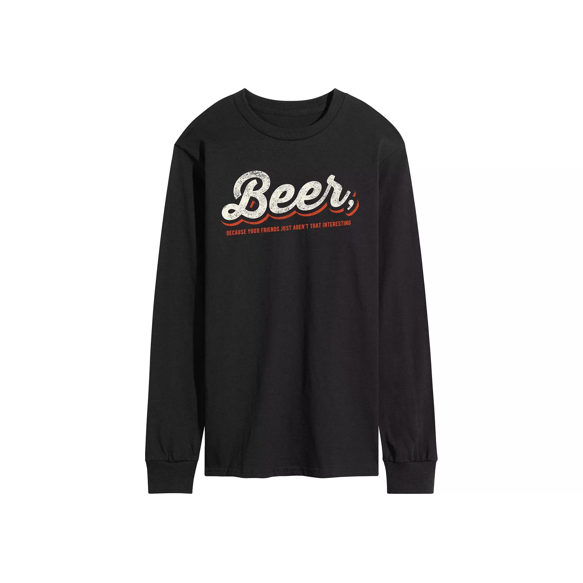 Men's BEER Friends Tee, Size: XL, Black Product Image