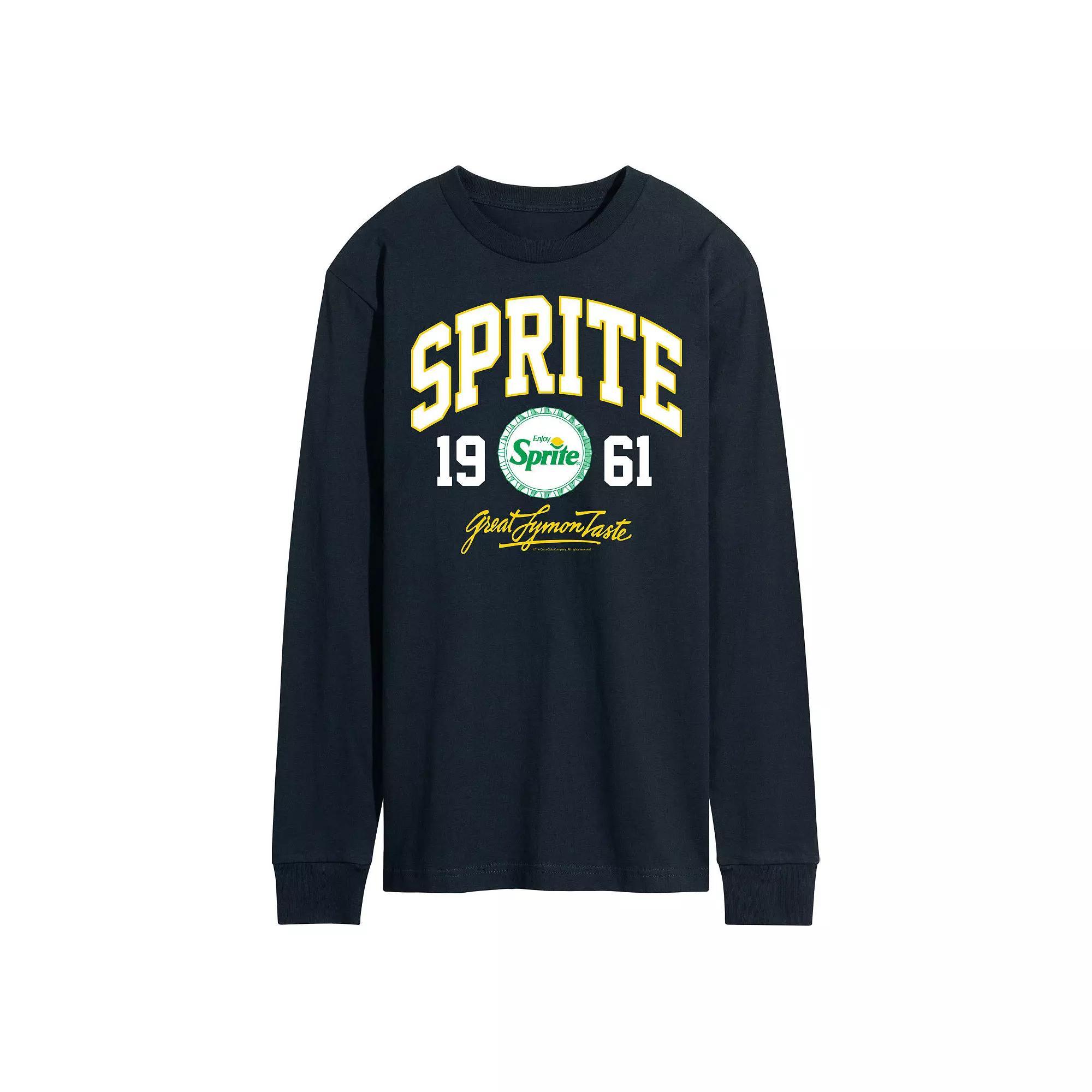 Men's Sprite Collegiate Long Sleeve Graphic Tee, Size: Medium, Blue Product Image