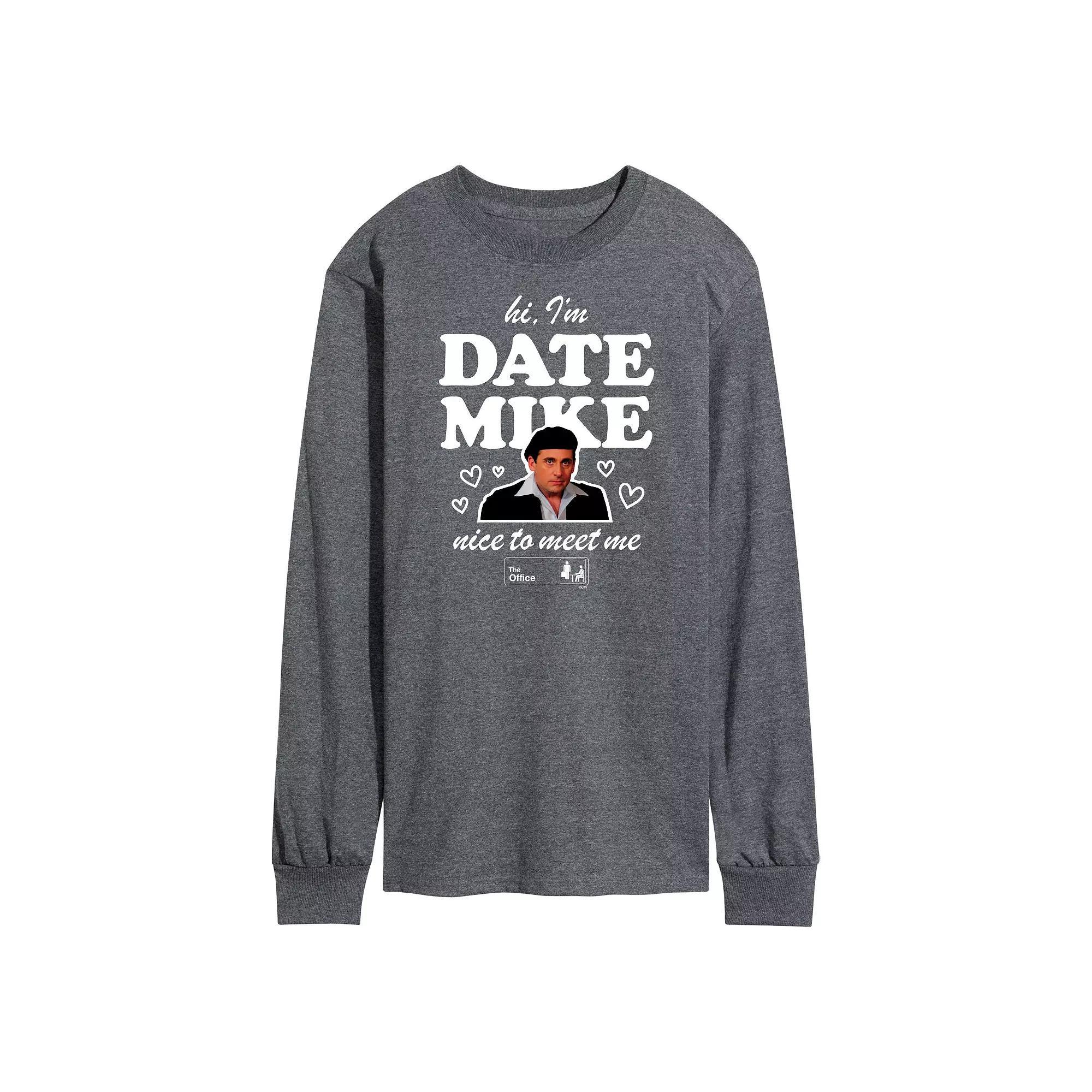 Men's The Office Hi I'm Date Mike Tee, Size: Medium, Gray Product Image