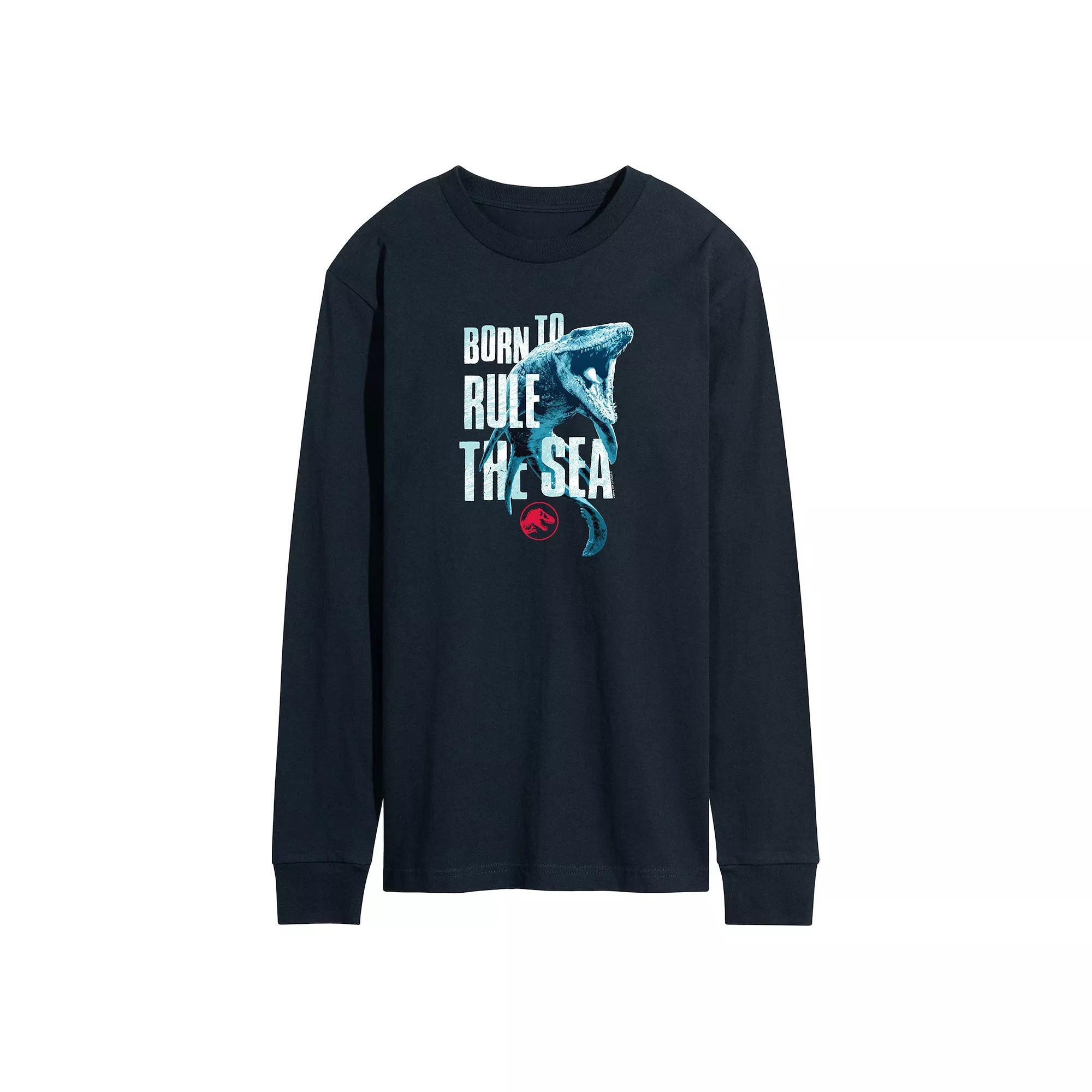 Men's Jurassic World Born To Rule The Sea Long Sleeve,  Product Image