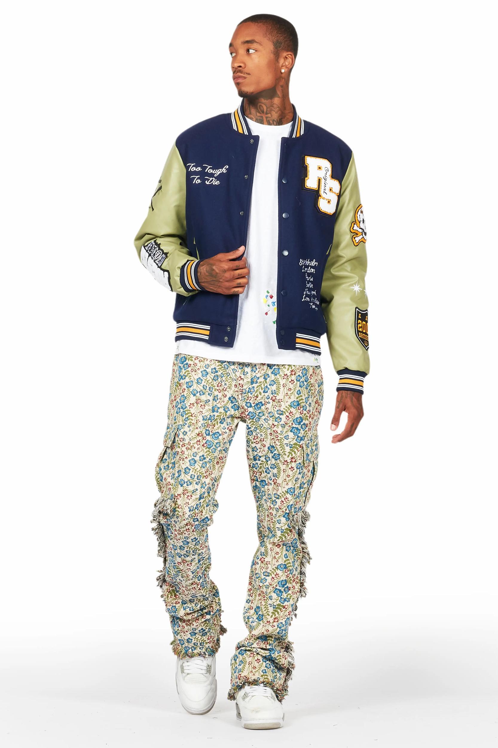 Shexter Navy Varsity Jacket Male Product Image