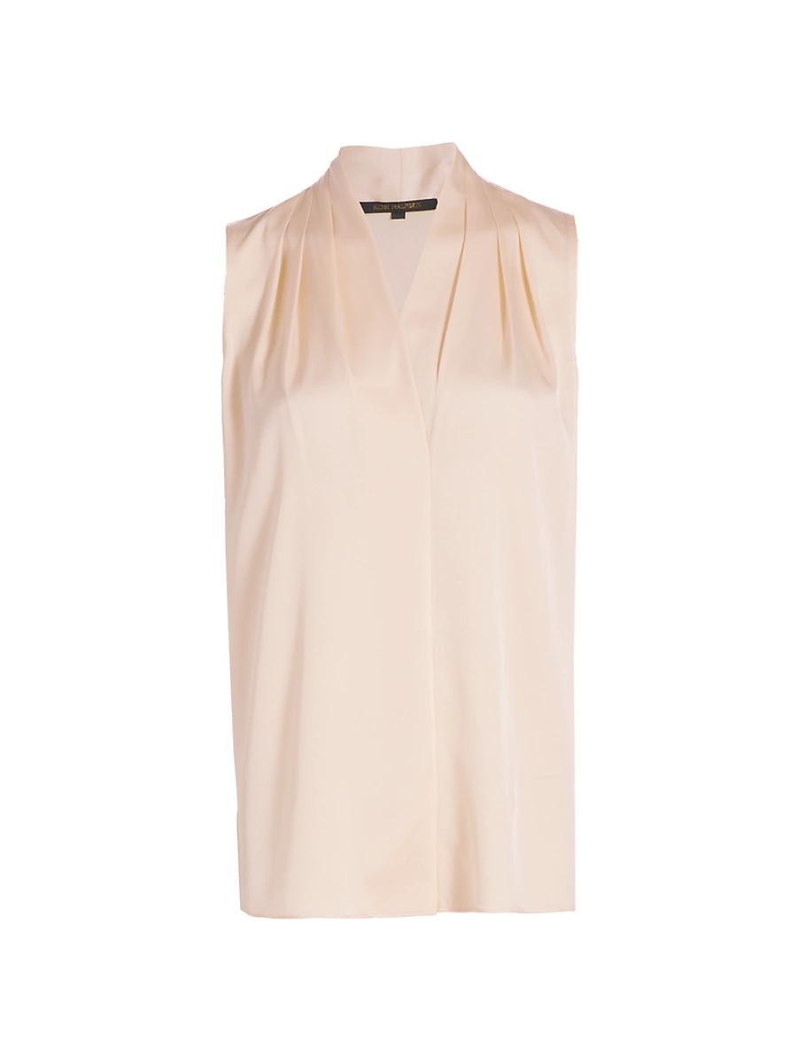 Womens Mila Sleeveless Silk-Blend Blouse Product Image
