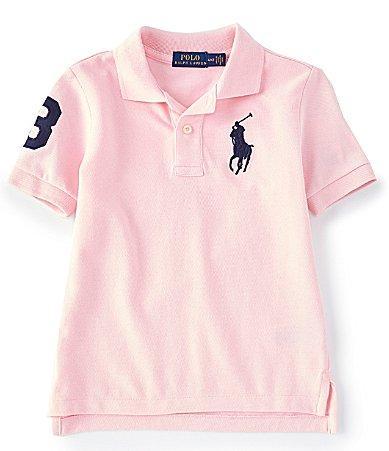 Boys Big Pony Pique Knit Polo, Size 2-7 Product Image