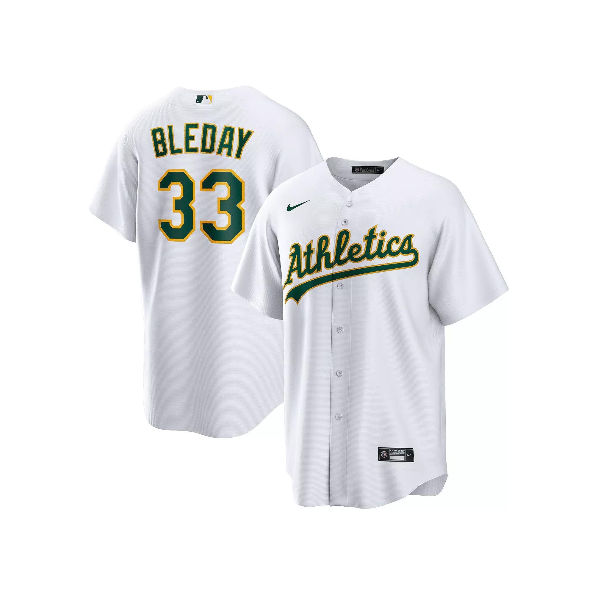 Men's Nike JJ Bleday White Oakland Athletics Home Replica Jersey,  Product Image