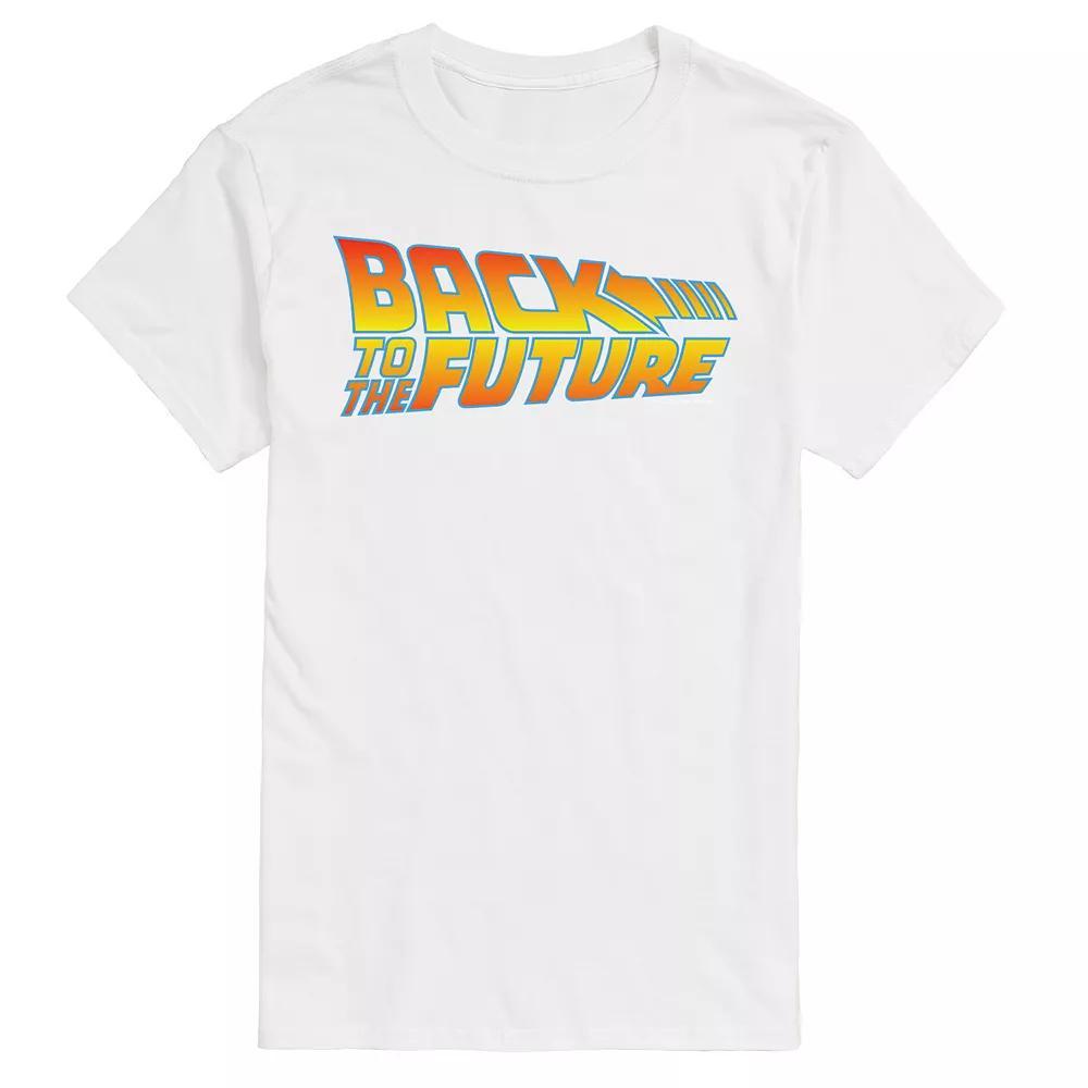 Big & Tall Back to the Future Franchise Logo Graphic Tee, Men's, Size: XL Tall, White Product Image