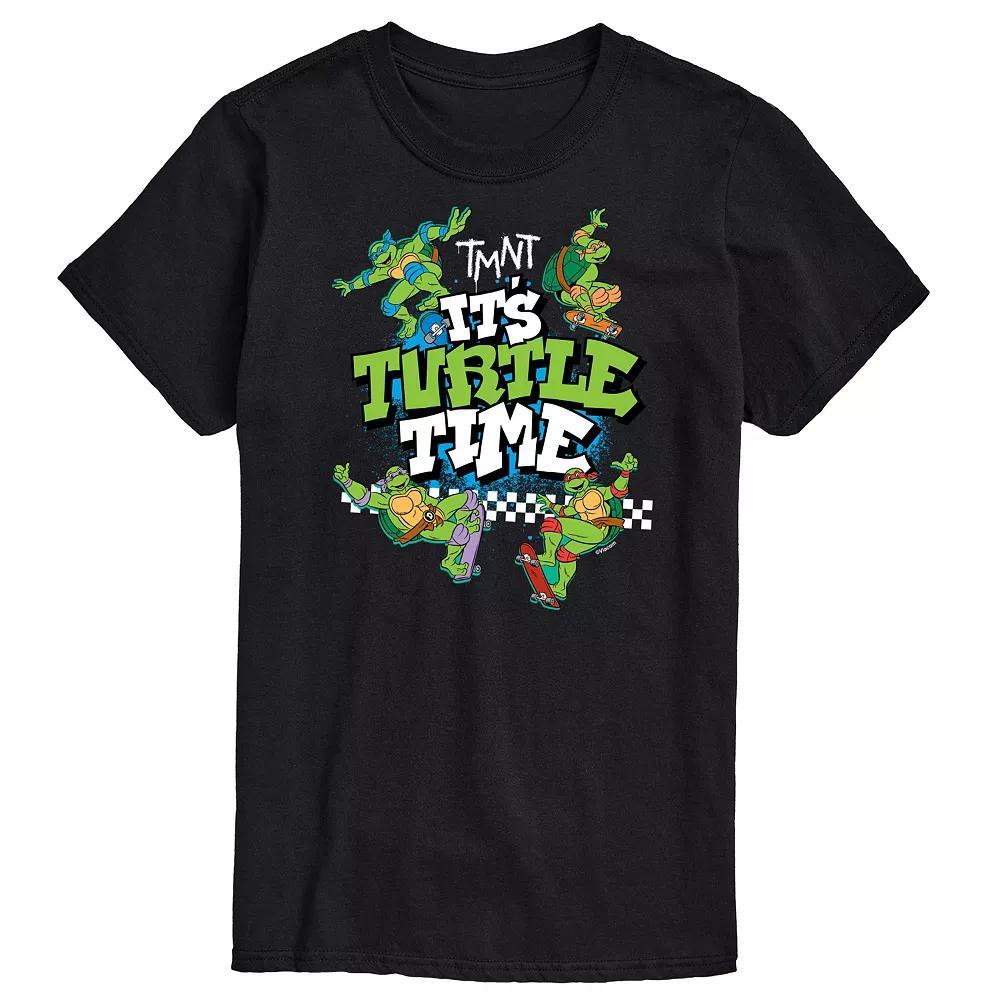 Big & Tall TMNT Turtle Time Graphic Tee, Men's, Size: Large Tall, Black Product Image