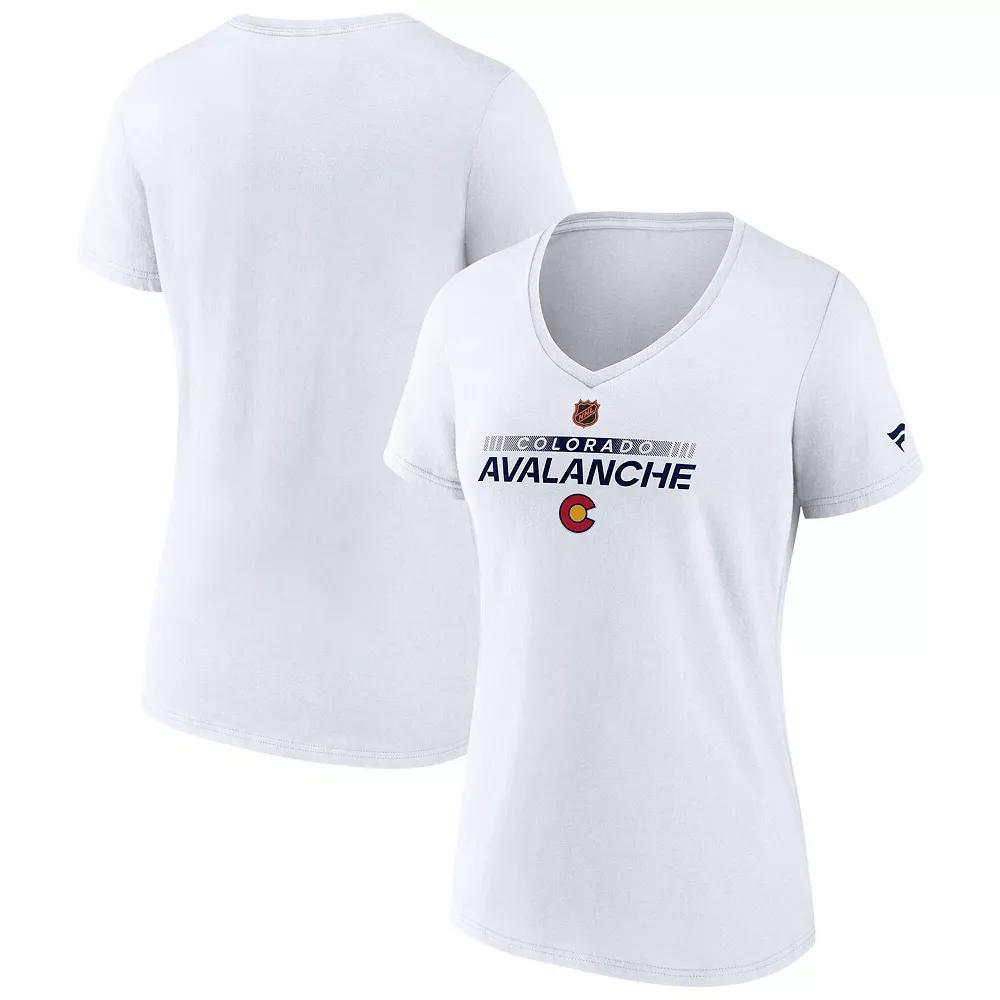 Women's Fanatics  White Colorado Avalanche Special Edition V-Neck T-Shirt, Size: XL Product Image