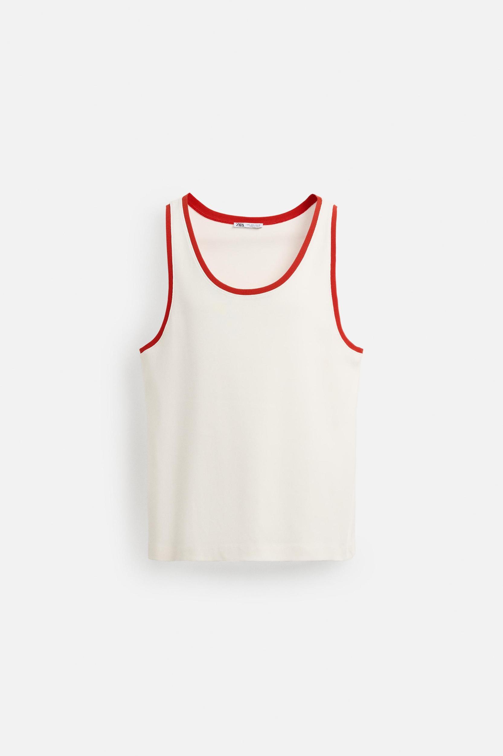 CONTRAST RIB TANK TOP Product Image