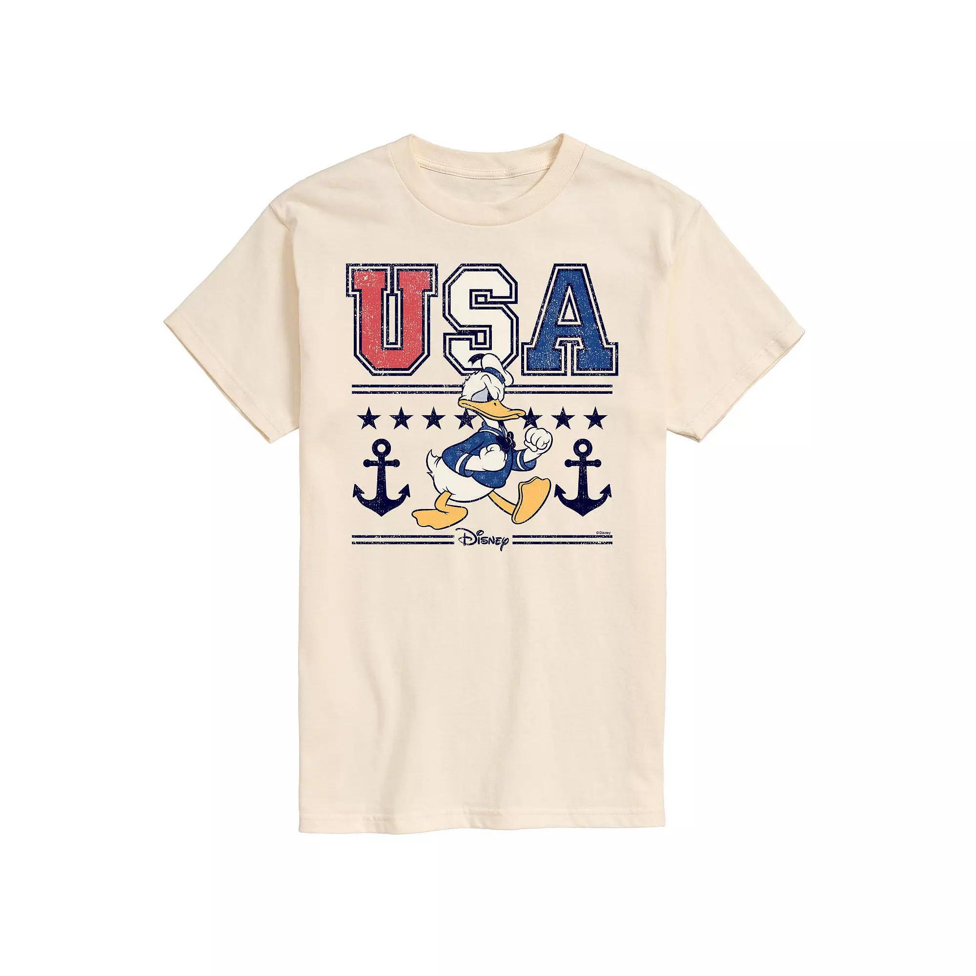 Disney's Donald Duck Men's USA Naval Graphic Tee,  Product Image