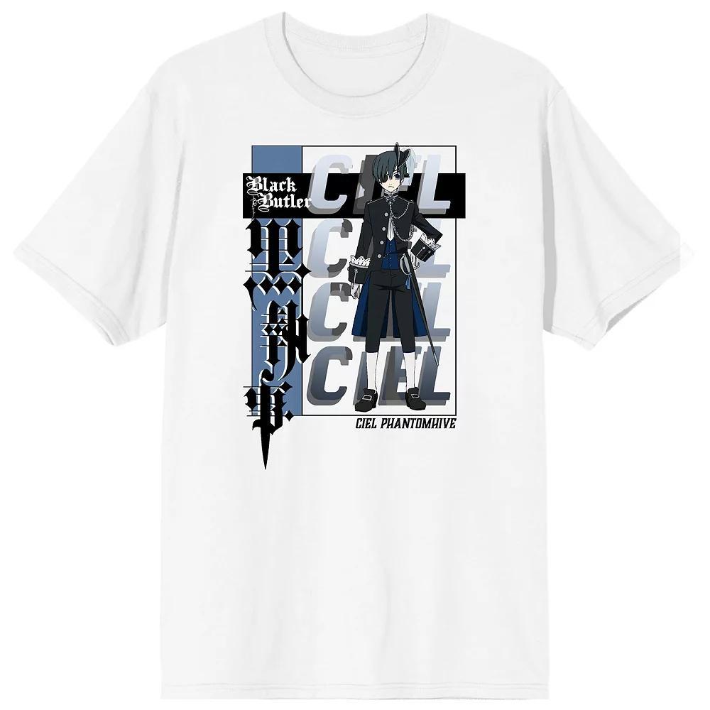 Men's Black Butler Ciel Graphic Tee,  Product Image