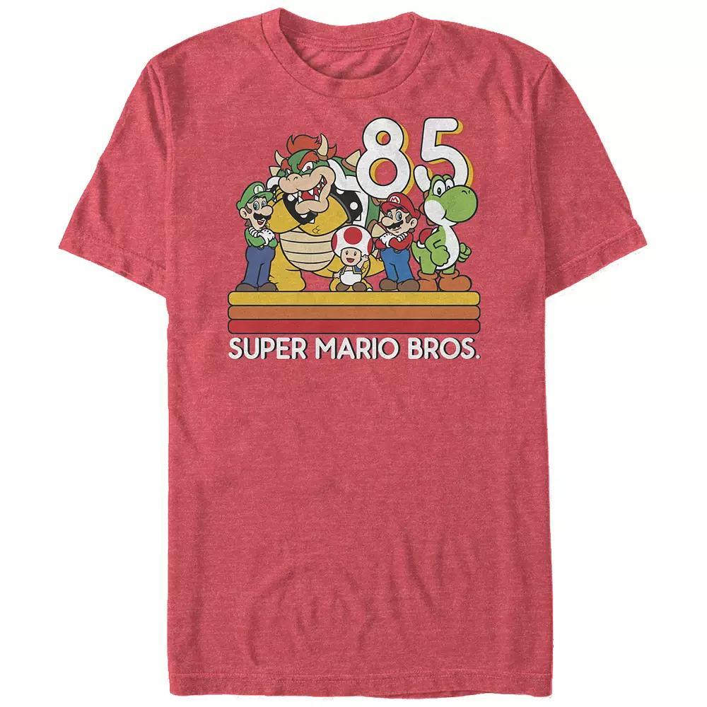 Big & Tall Super Mario Bros Retro Group Graphic Tee, Men's,  Product Image