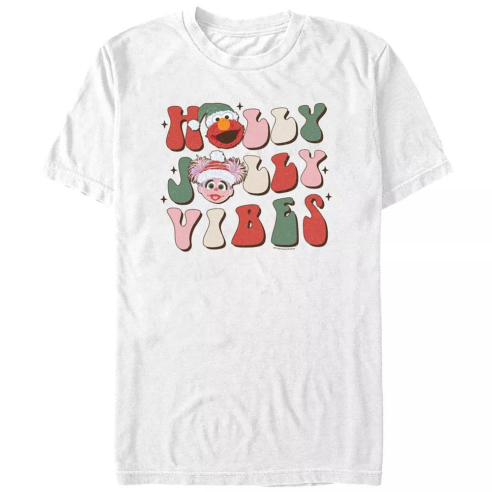 Men's Sesame Street Holly Jolly Vibes Graphic Tee,  Product Image