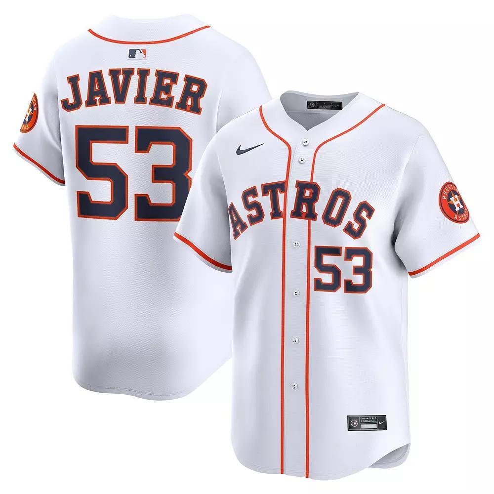 Men's Nike Cristian Javier White Houston Astros Home Limited Player Jersey, Size: XL Product Image