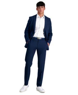 Men's J.M. Haggar® Premium Slim-Fit Flat-Front Stretch Suit Pants, Size: 33X32, Black Product Image