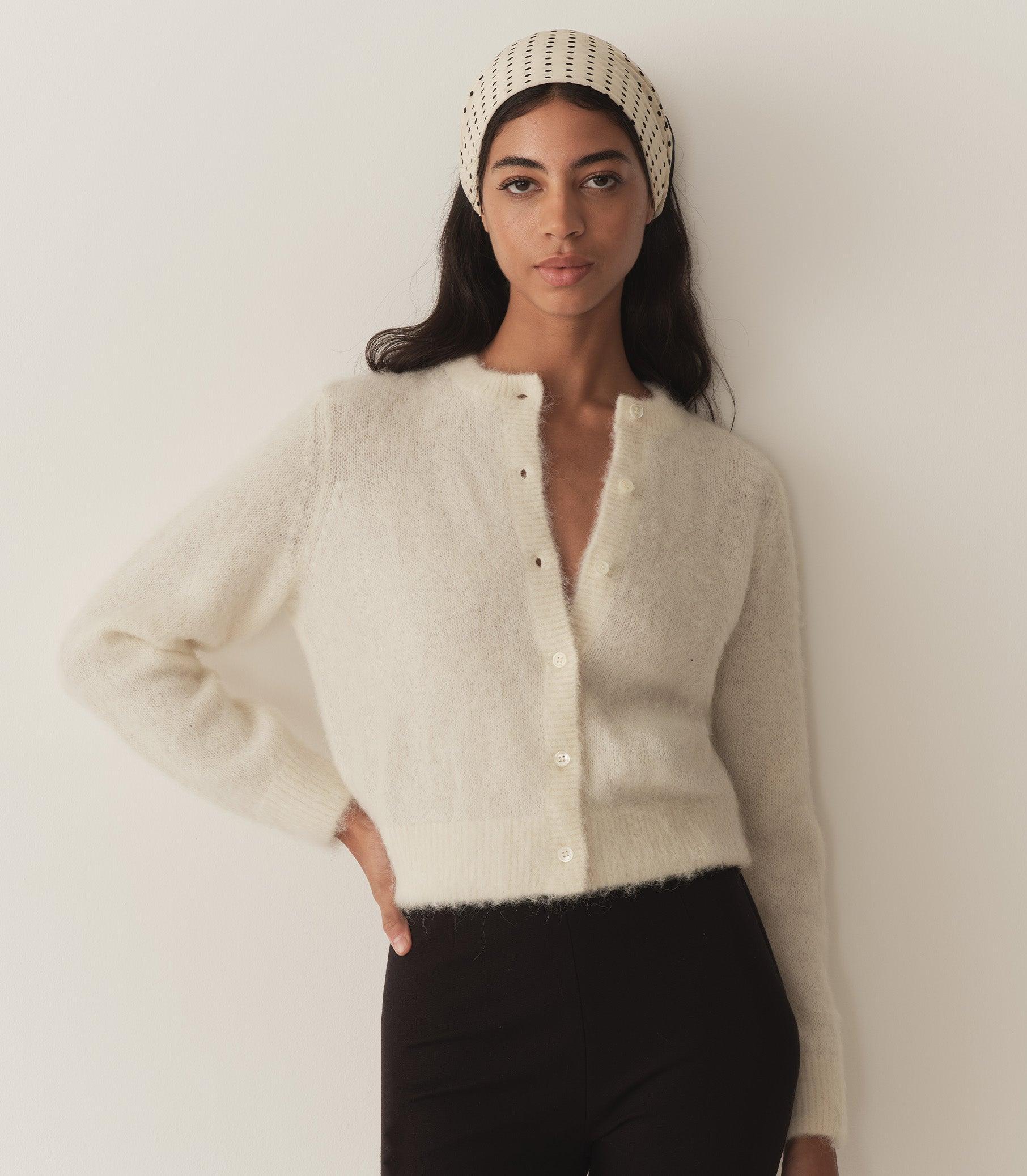 LILLETTE CARDIGAN -- SEA SALT Product Image